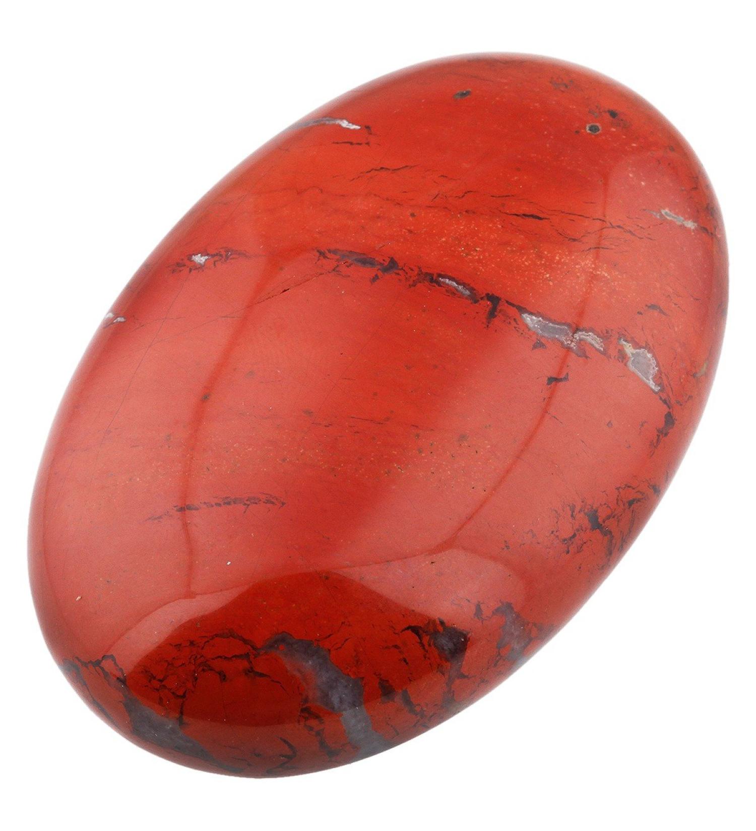 Buy MookaiTedecor Red Jasper Drumstone - Polished Hand-Flattering Healing Crystal for Reiki & Home D cor | International Shipping - Buy Online on GoSupps.com
