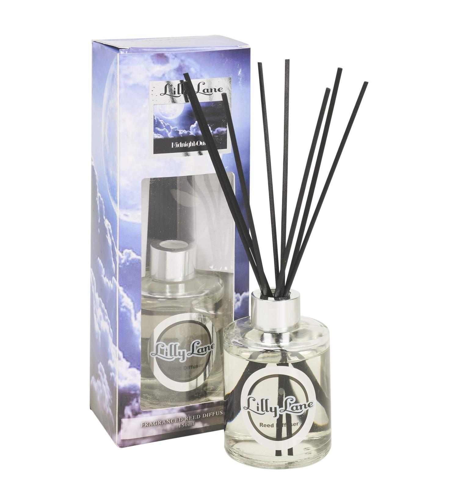 150ml Aroma Diffuser Air Freshener Reed Perfume Home Fragrance Scented Oils (Midnight Oud)