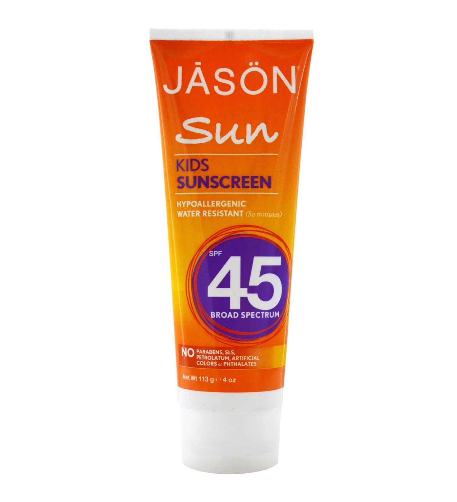 Jason Natural Sun Kids Sunscreen SPF 45 4 oz (113 g) - 2pc