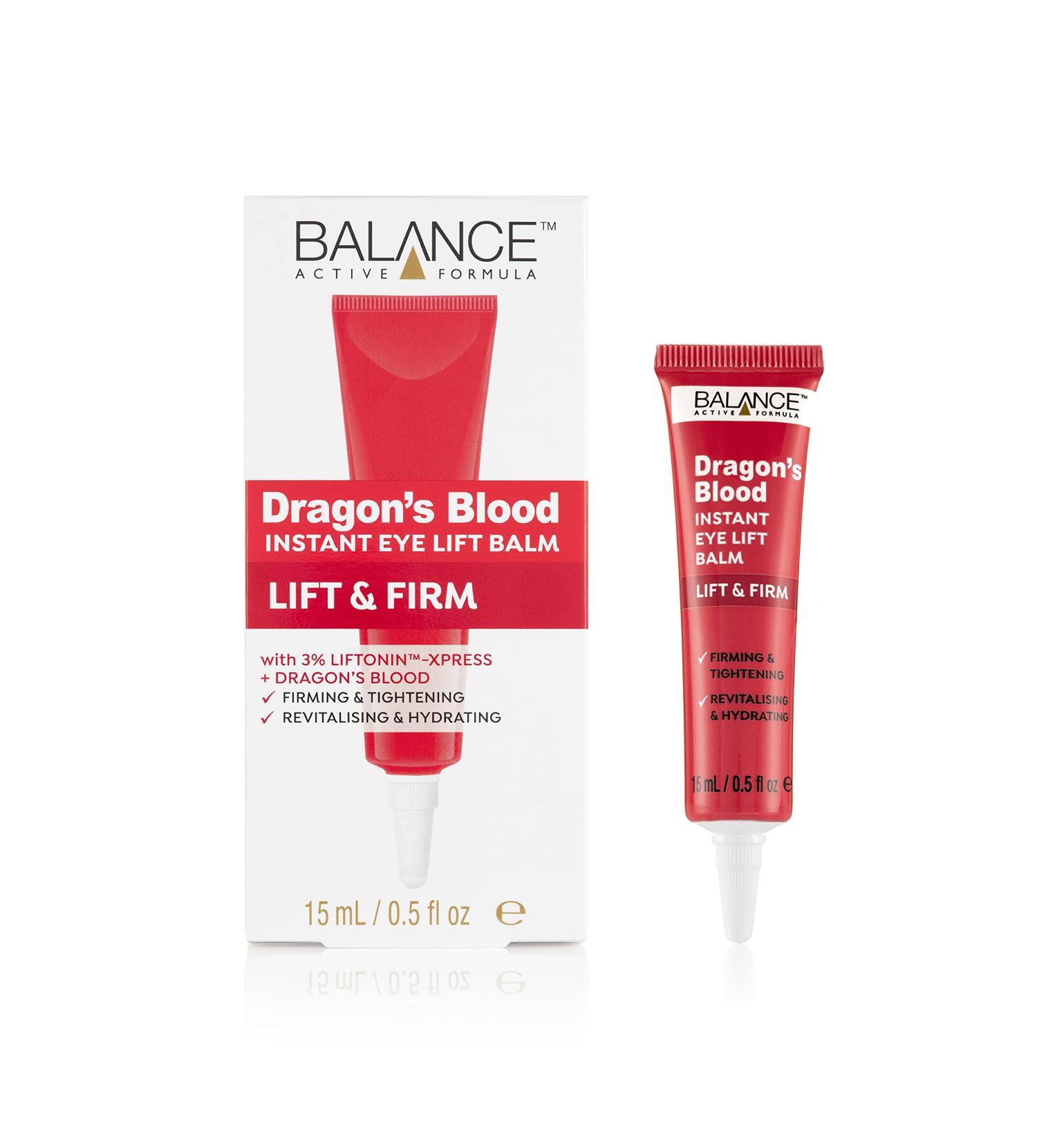 Balance Active Formula Dragons Blood Instant Eye Lift Balm 15ml - Firming, Tightening, Revitalizing & Hydrating - Buy Online on GoSupps.com