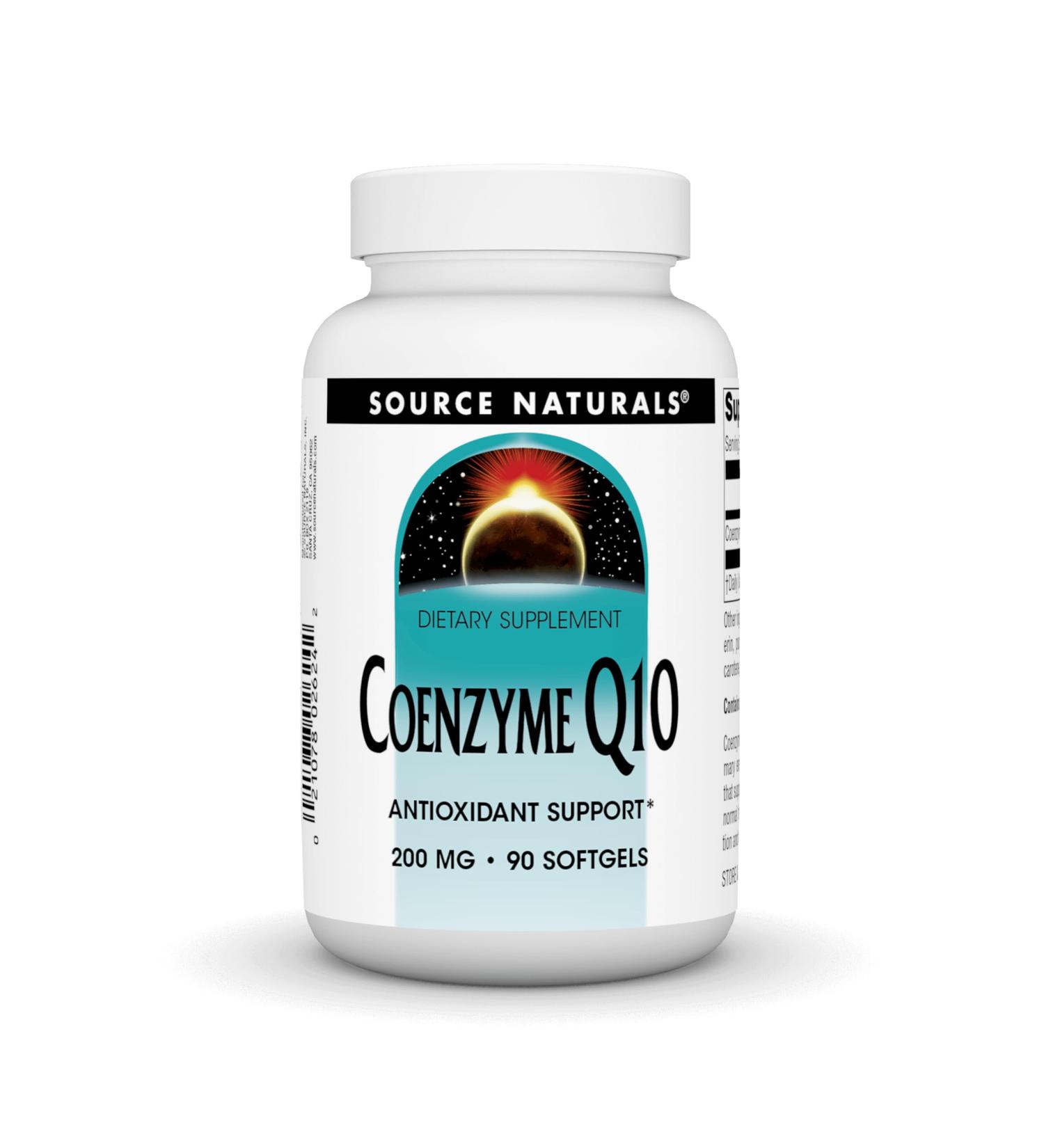 Buy Source Natural Coenzyme Q10 - 200 mg Antioxidant Support for Heart Brain Immunity & Liver - 90 Softgels - International Shipping Available - Buy Online on GoSupps.com