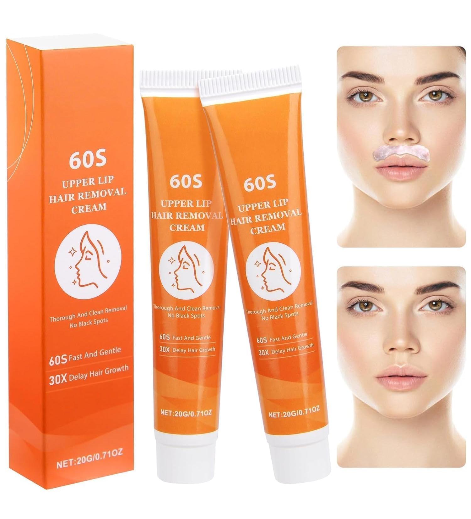 2 Pi ces Cr me D pilatoire Pour Le Visage pilation De La L vre Sup rieure Hair Removal Cream Upper Lip Hair Cream Cr me D pilatoire Apaisante Pour Le Visage Et Le Corps Adapt Tous (3) - Buy Online on GoSupps.com