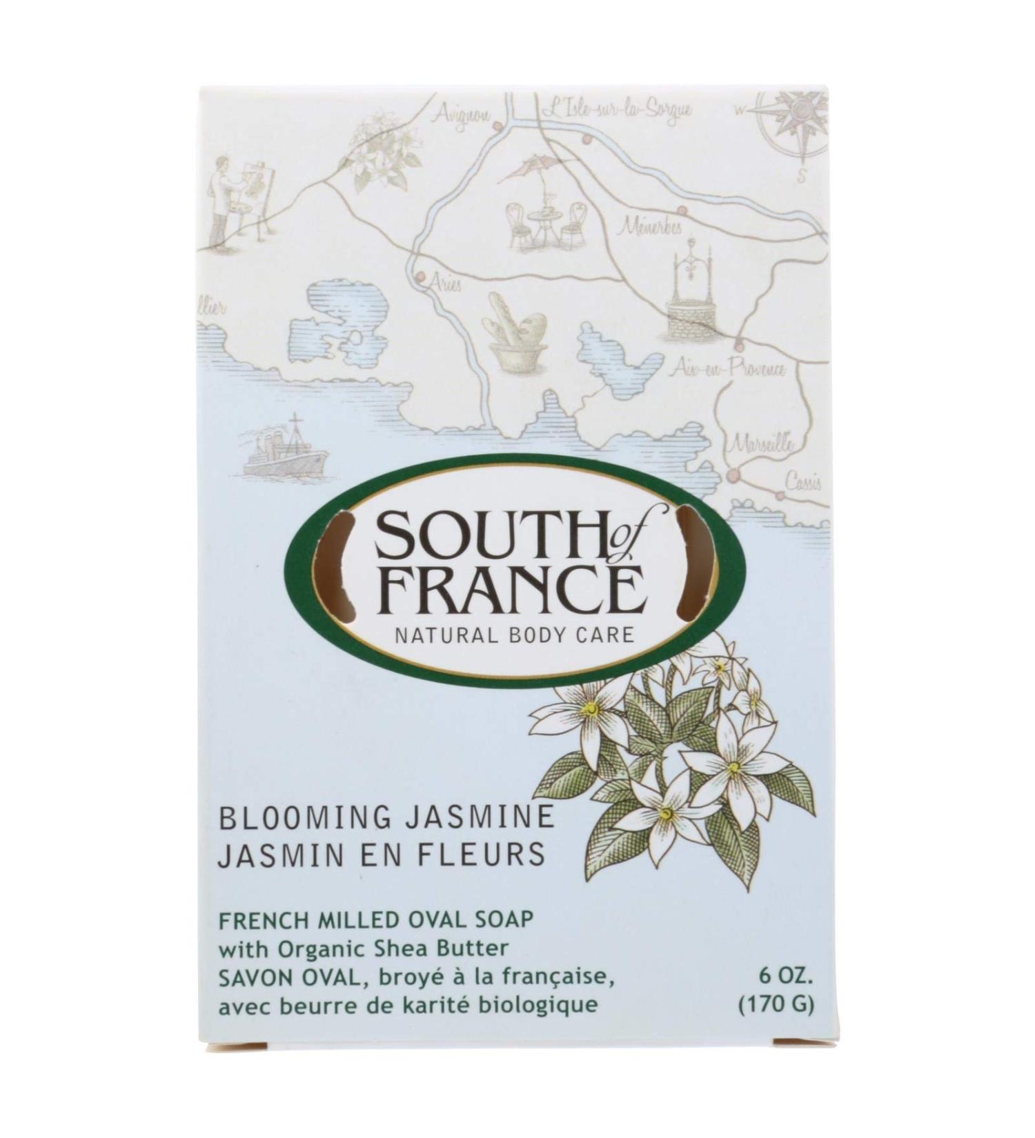 French Milled Oval Soap Blooming Jasmine South of France 6 oz Bar Soap