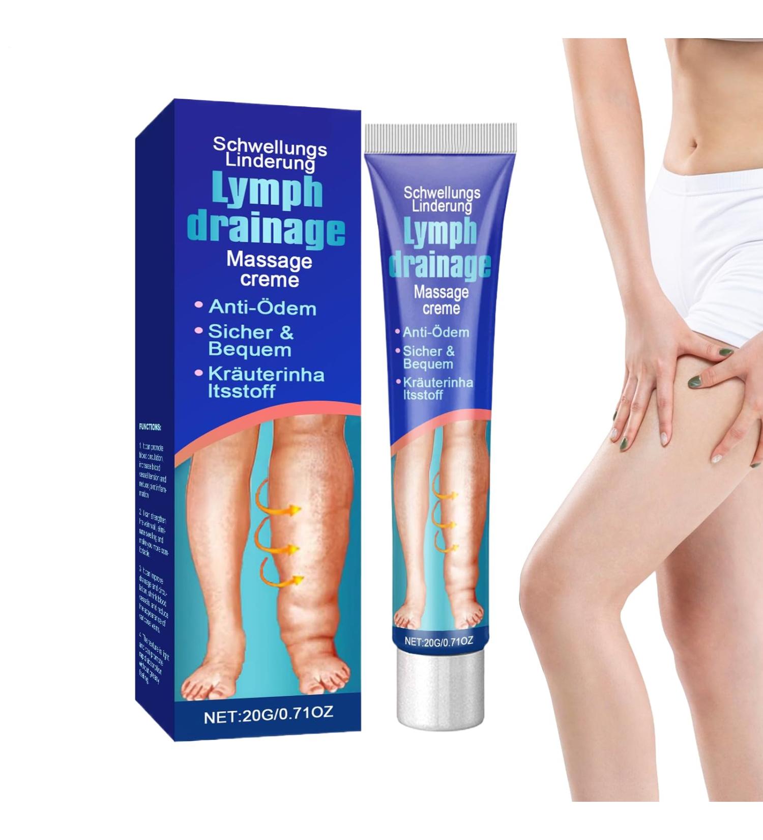 Cr me D' d me Des Jambes - Cr me De Massage Lymphdrainage Pour Le Swellingrelief | Formule L g re Avec Effet Hydratant Solution De Soins Des Veaux Support De Gestion Des d mes Pour Les Femmes - Buy Online on GoSupps.com