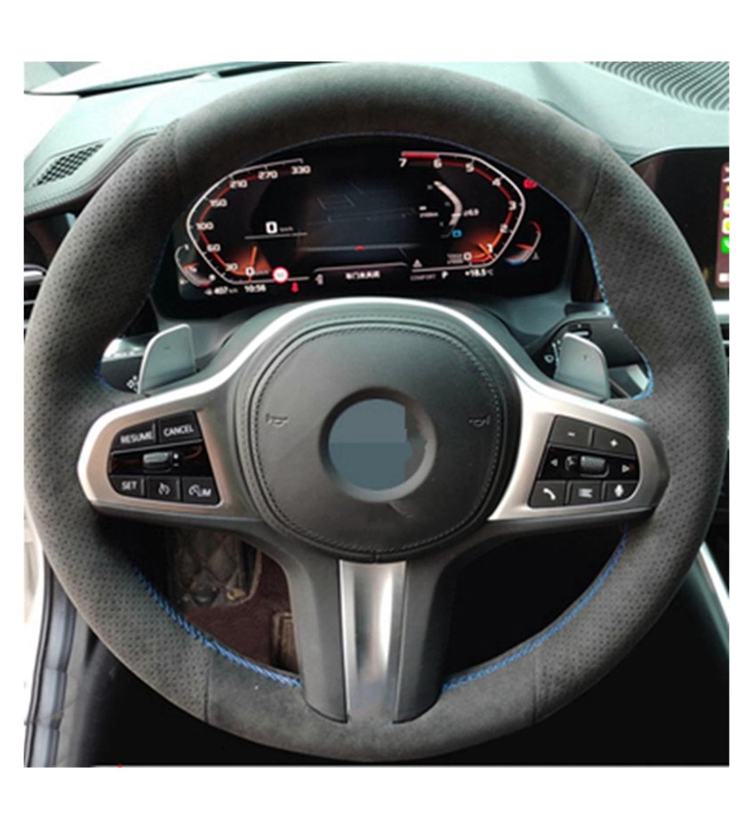 Steering Wheel Protector For M G30 G31 G32 G20 G21 G11 G12 G14 G15 G16 For X3 G01 For X4 G02 For X5 G05 For X7 G07 Car Steering Wheel Cover Suede Leather Wheel Sleeve Protector (Size : 18) - Buy Online on GoSupps.com