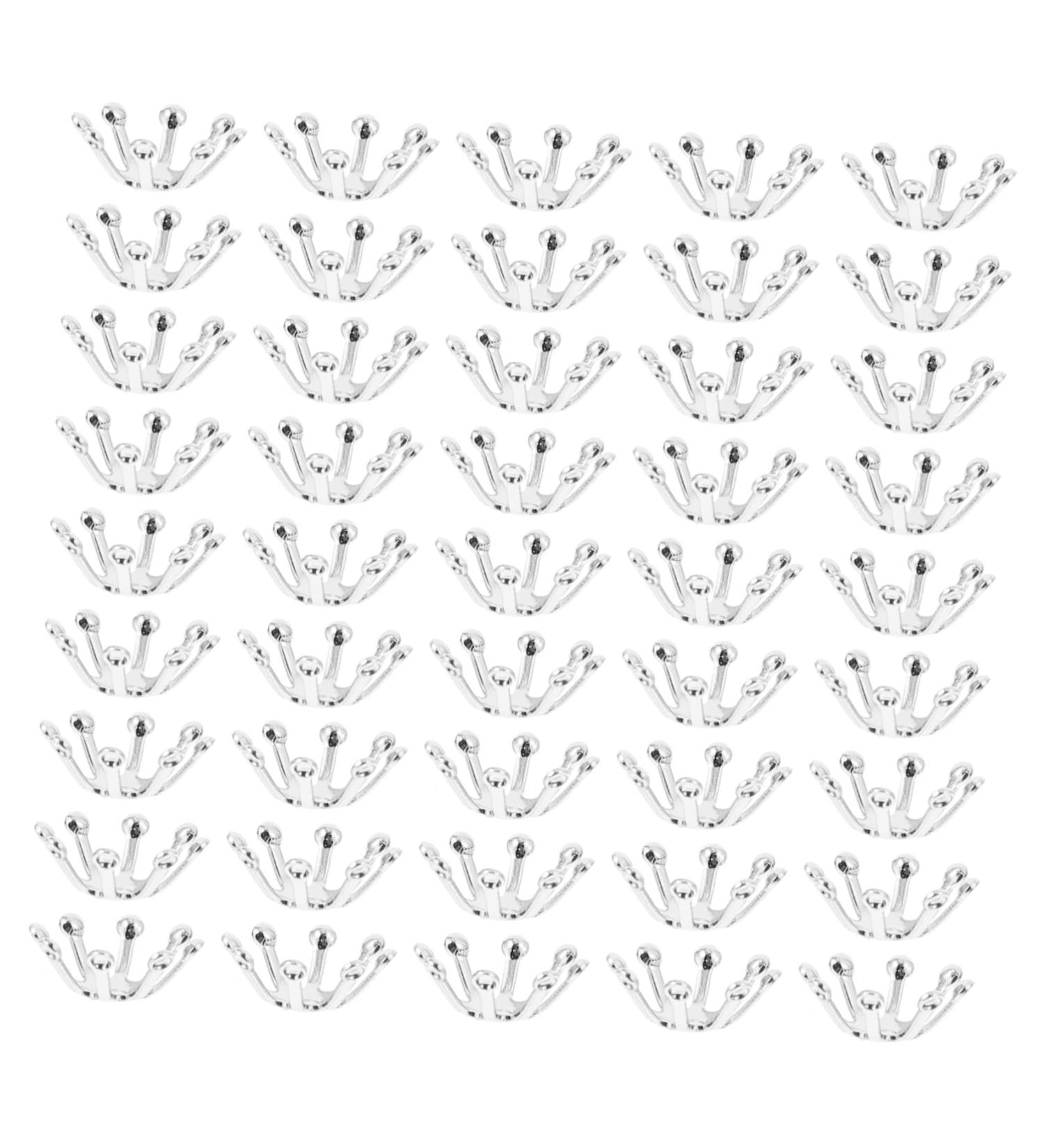 Ipetboom 50pcs Hairpin Accessories Metal Bride Brooch 1X1cm Silver - Buy Online on GoSupps.com