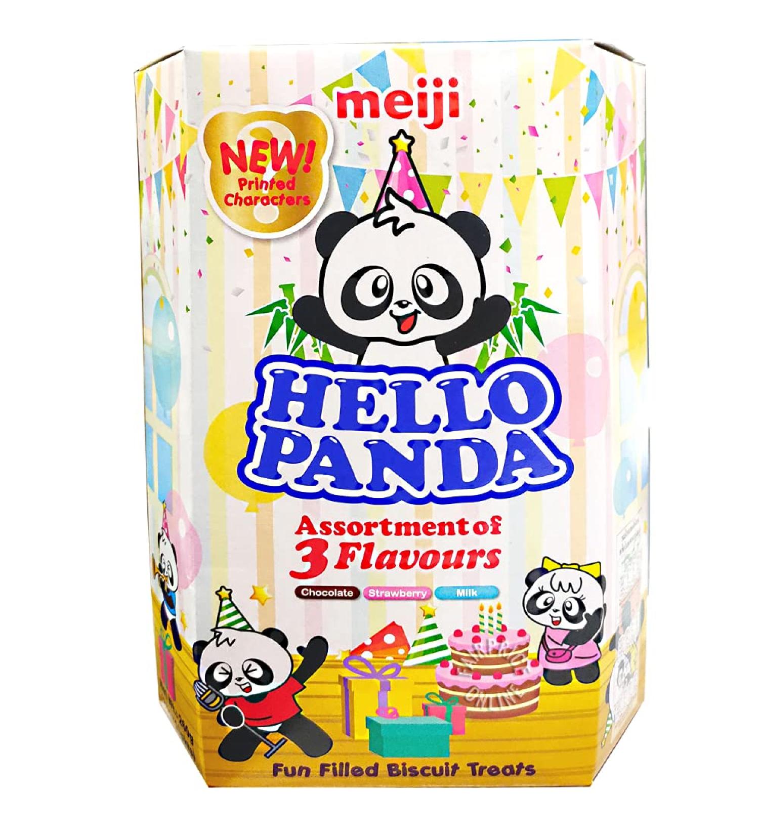 Meiji Hello Panda Biscuits with Assorted Filling 3 Flavours 260 G - Buy Online on GoSupps.com