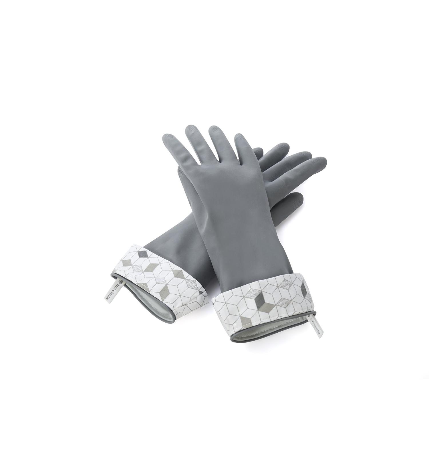 Full Circle Splash Patrol Natural Latex Cleaning Gloves - Size SM - Grey (1 Pair) - Buy Online on GoSupps.com