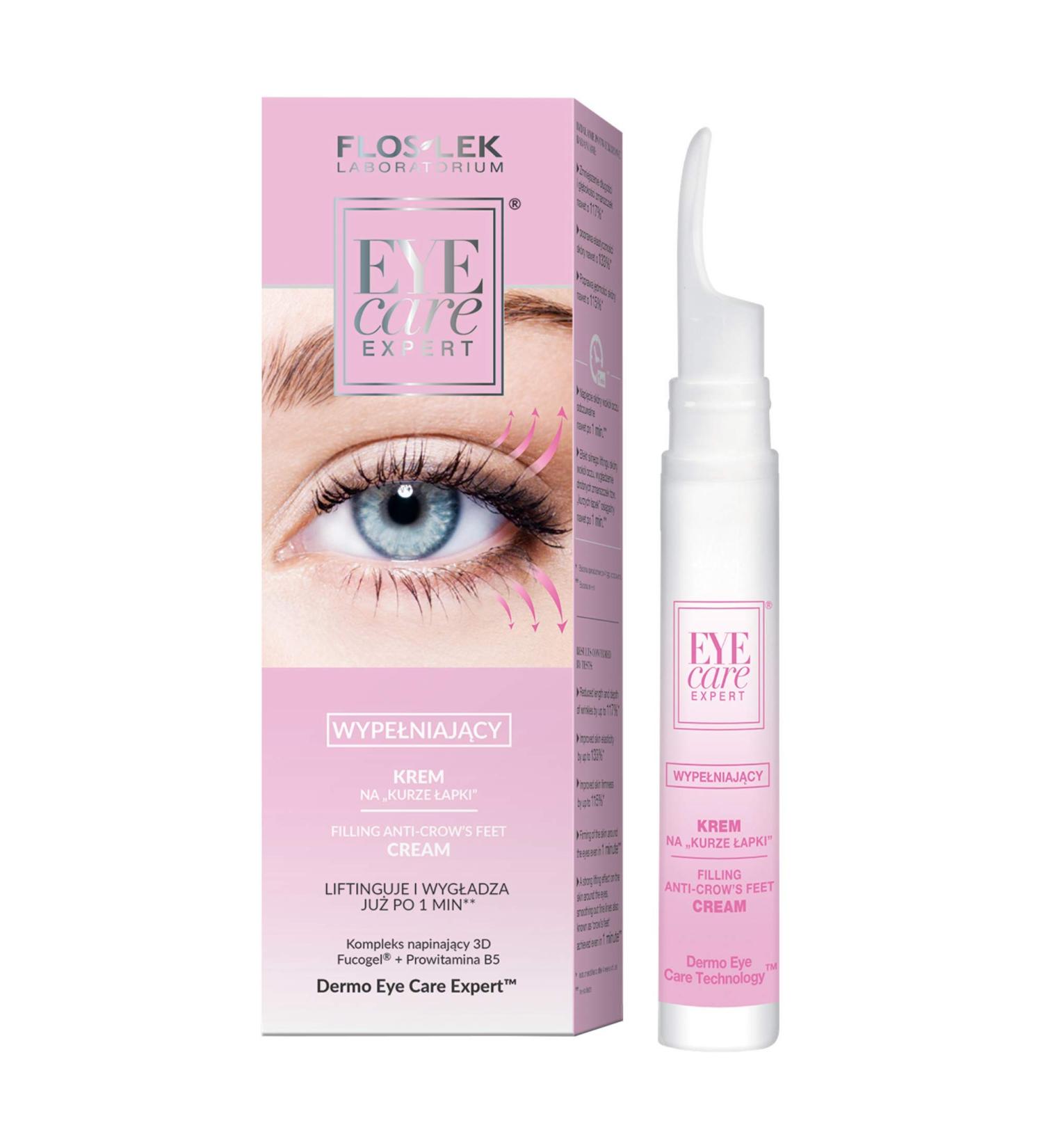 Floslek Anti-Aging Eye Cream 15ml | Dark Circles Puffiness & Crow's Feet Treatment | Instant Lifting & Smoothing | Age 30+ - Buy Online on GoSupps.com