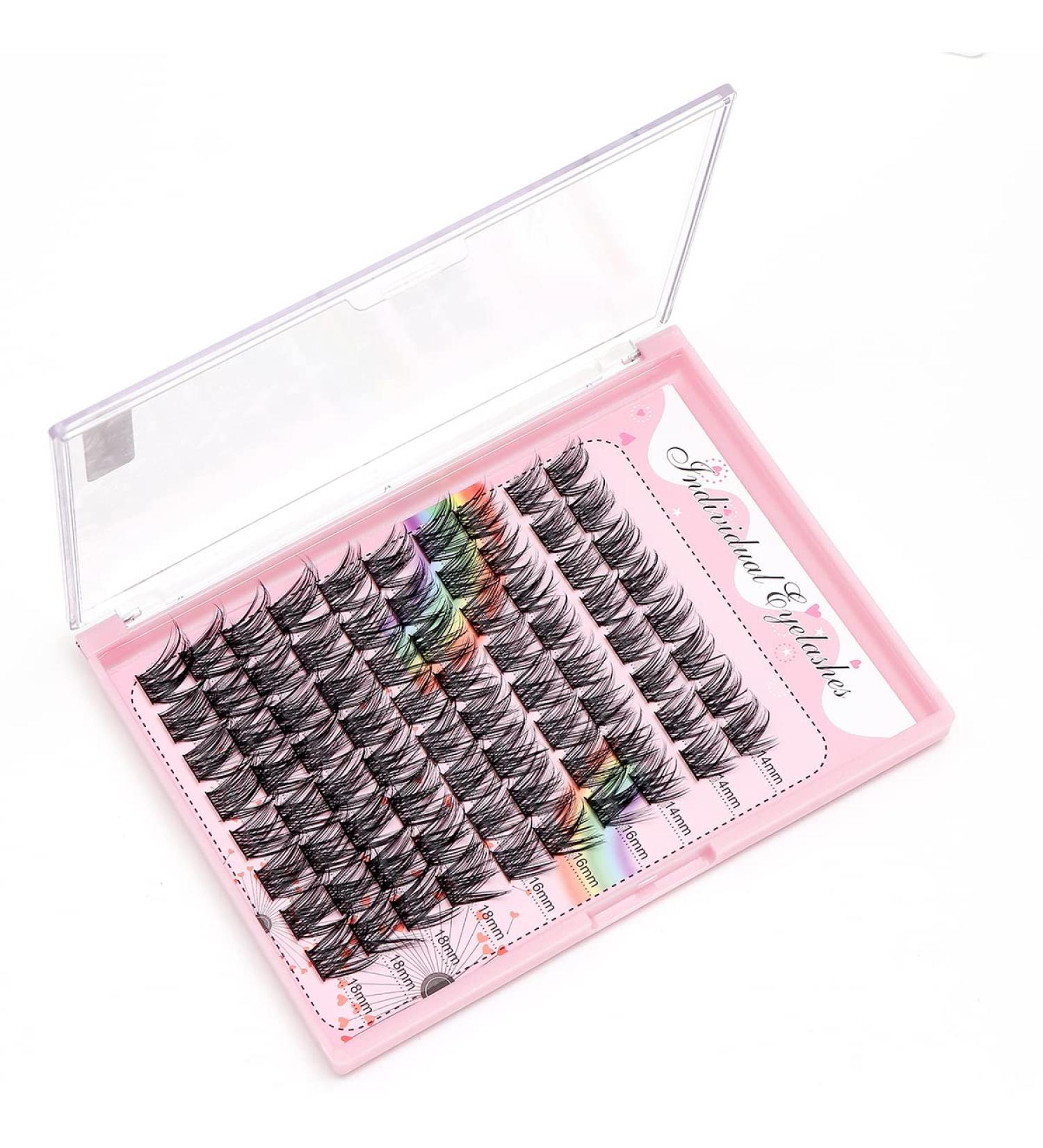 Bodermincer Large Capacity D Curl Eyelash Extensions 10-12-16mm Mix - Natural Style Individual Mink Strip Lashes for Home DIY - Buy Online on GoSupps.com