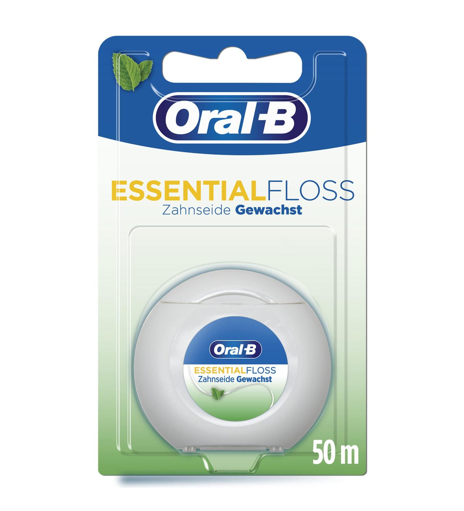 Buy Oral-B Essentialfloss Dental Floss Waxed Mint 50m - Best International Shipping - Buy Online on GoSupps.com