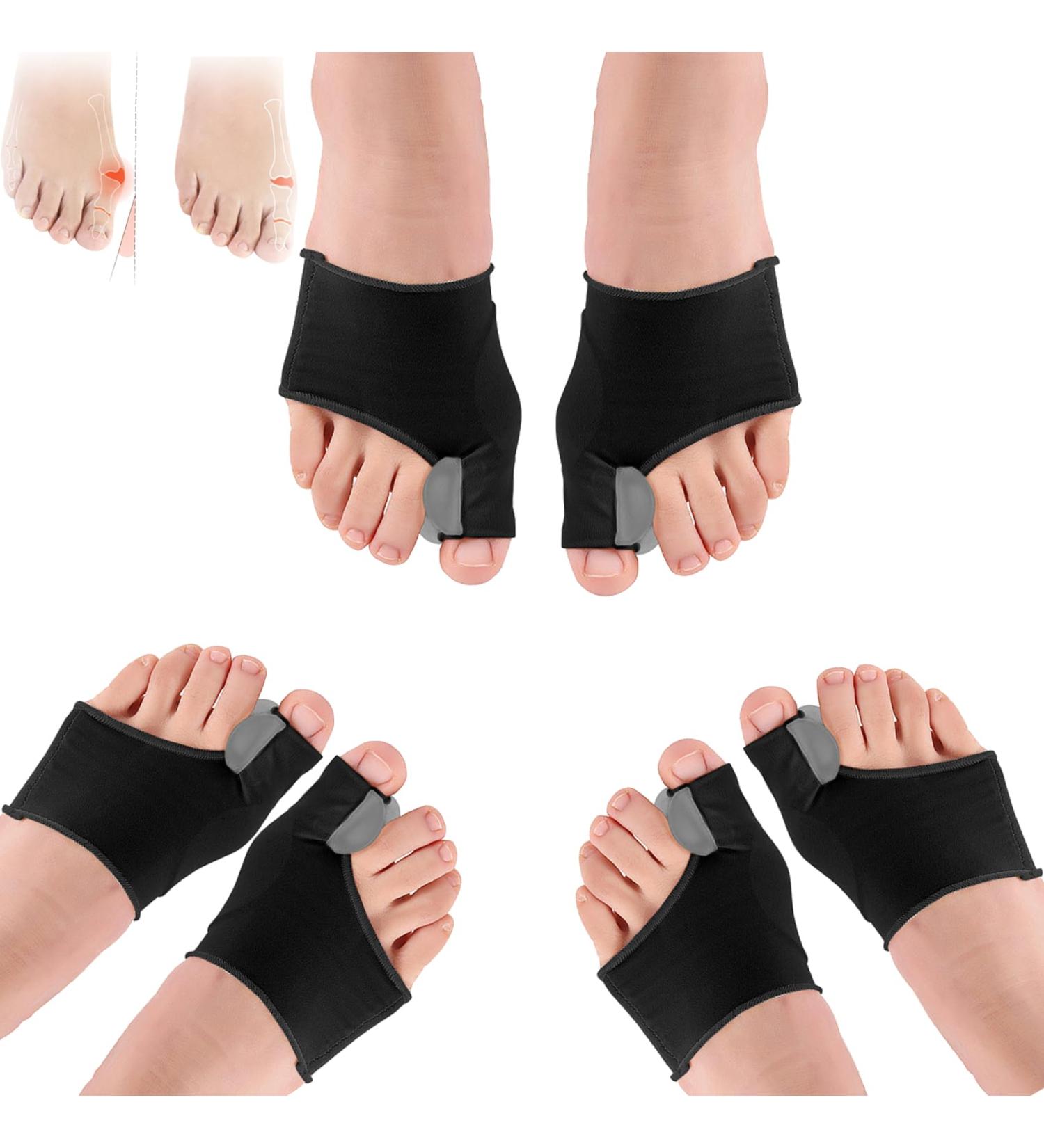 2023 Bunion Corrector Socks - Orthopedic Bunion Relief for Women & Men - Hallux Valgus Corrector Brace - B-Black*3 Small - Buy Online on GoSupps.com