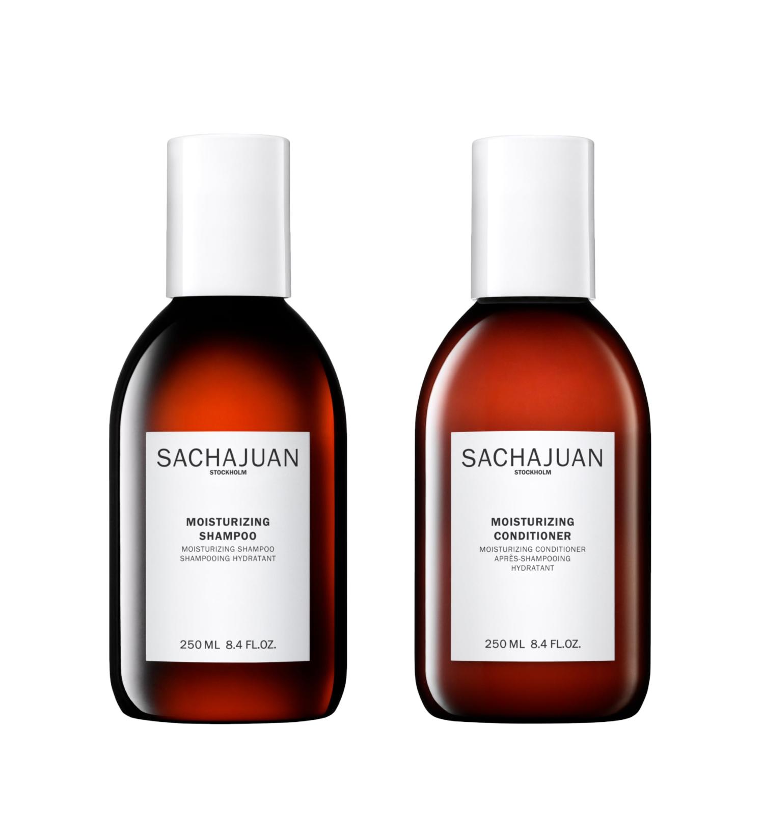 Sachajuan Moisturizing Shampoo & Conditioner Set - Ocean Silk Technology Argan Oil Heat Protectant for Moisture & Frizz Control - 8.4 oz (Set of 2) - International Shipping Available - Buy Online on GoSupps.com