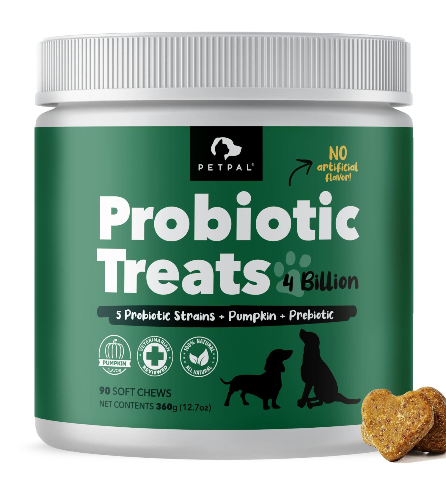 Petpal Probiotic for Dogs & Puppies - Great Poop - No Scoot Digestive Health Gut Diarrhea Bowel Support Relief - Supplement & Vitamin - 90 Soft Chew Treats Immune System. - Buy Online on GoSupps.com