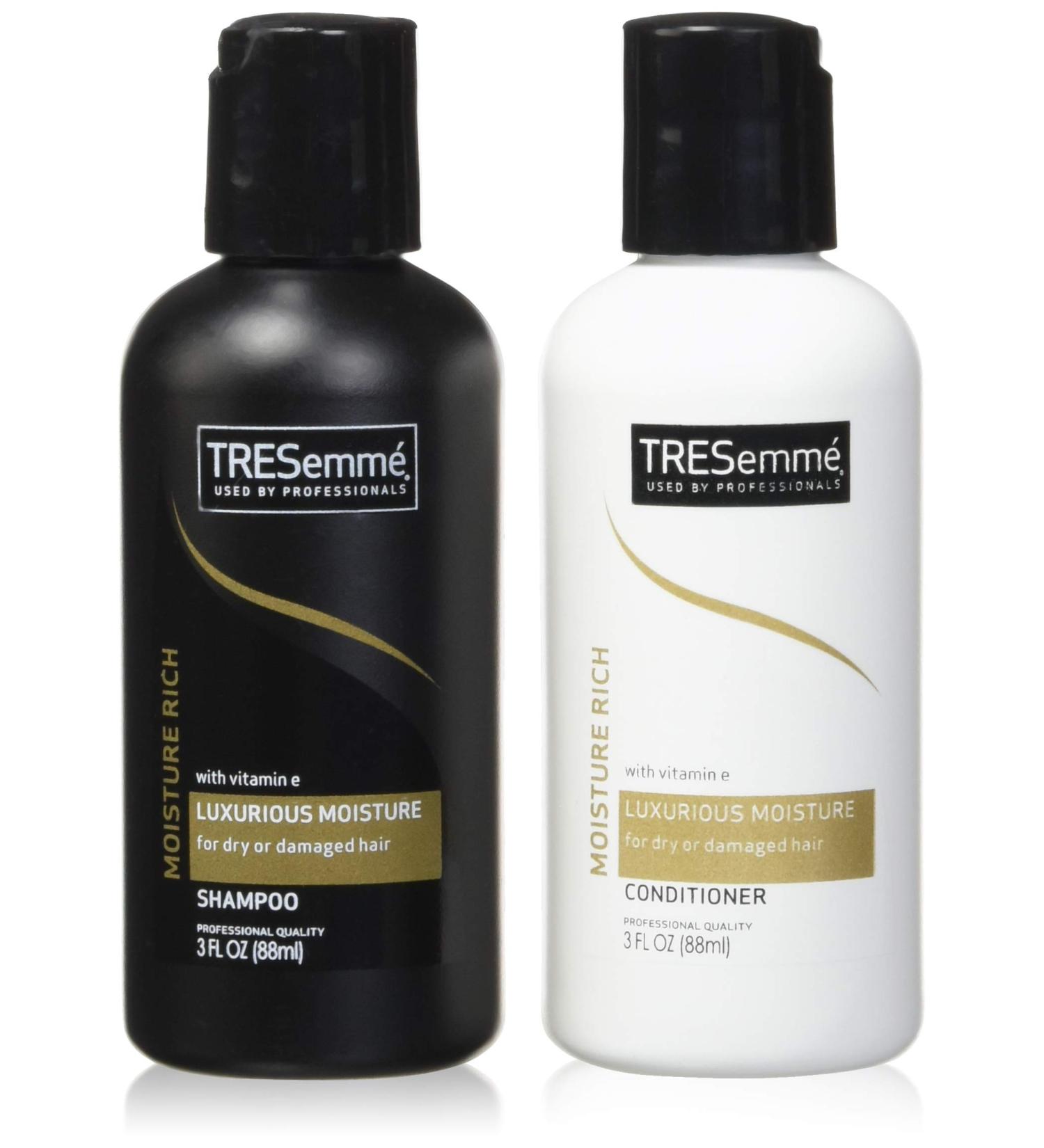 TRESemme Moisture Rich Shampoo & Conditioner 3 Fl. Oz. Travel Size - Hydrating Hair Care Combo - Buy Online on GoSupps.com