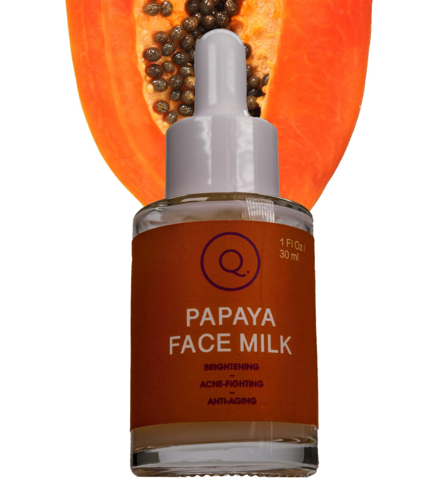 Brightening Papaya Face Milk Serum with Vitamin C & Niacinamide - 1 Fl Oz | Radiant Skin Anti-Aging Hydrating Serum | International Shipping - Buy Online on GoSupps.com