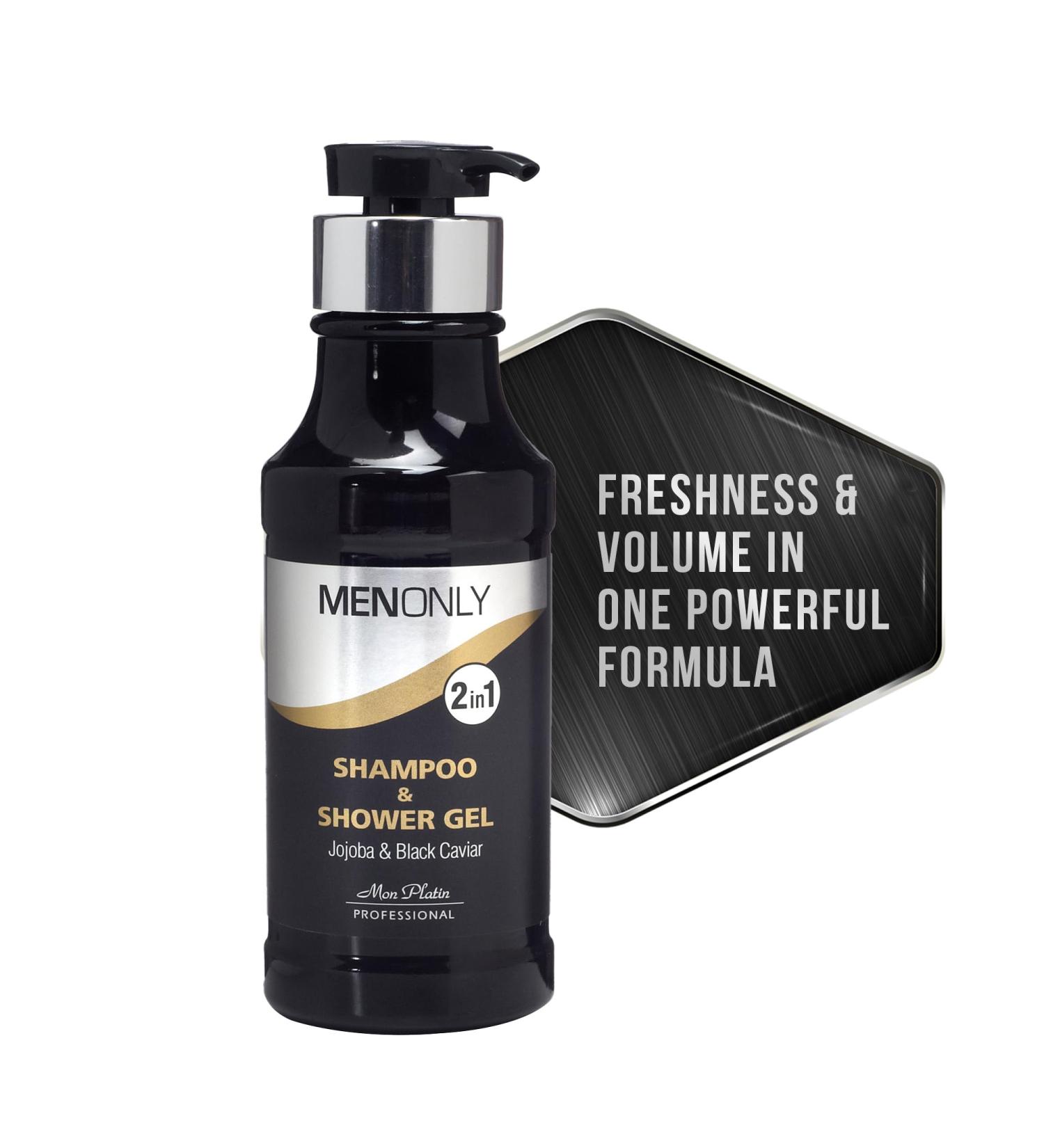 Mon Platin Men s Daily Shampoo Black Caviar & Jojoba Extracts Anti-Dandruff Volumizing & Refreshing 400ml - Buy Online on GoSupps.com