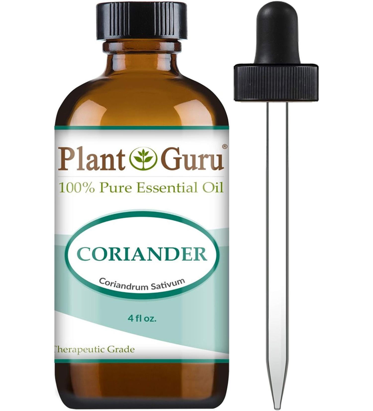 Coriander Essential Oil 4 oz - 100% Pure Therapeutic Grade Undiluted - Shop Internationally - Buy Online on GoSupps.com