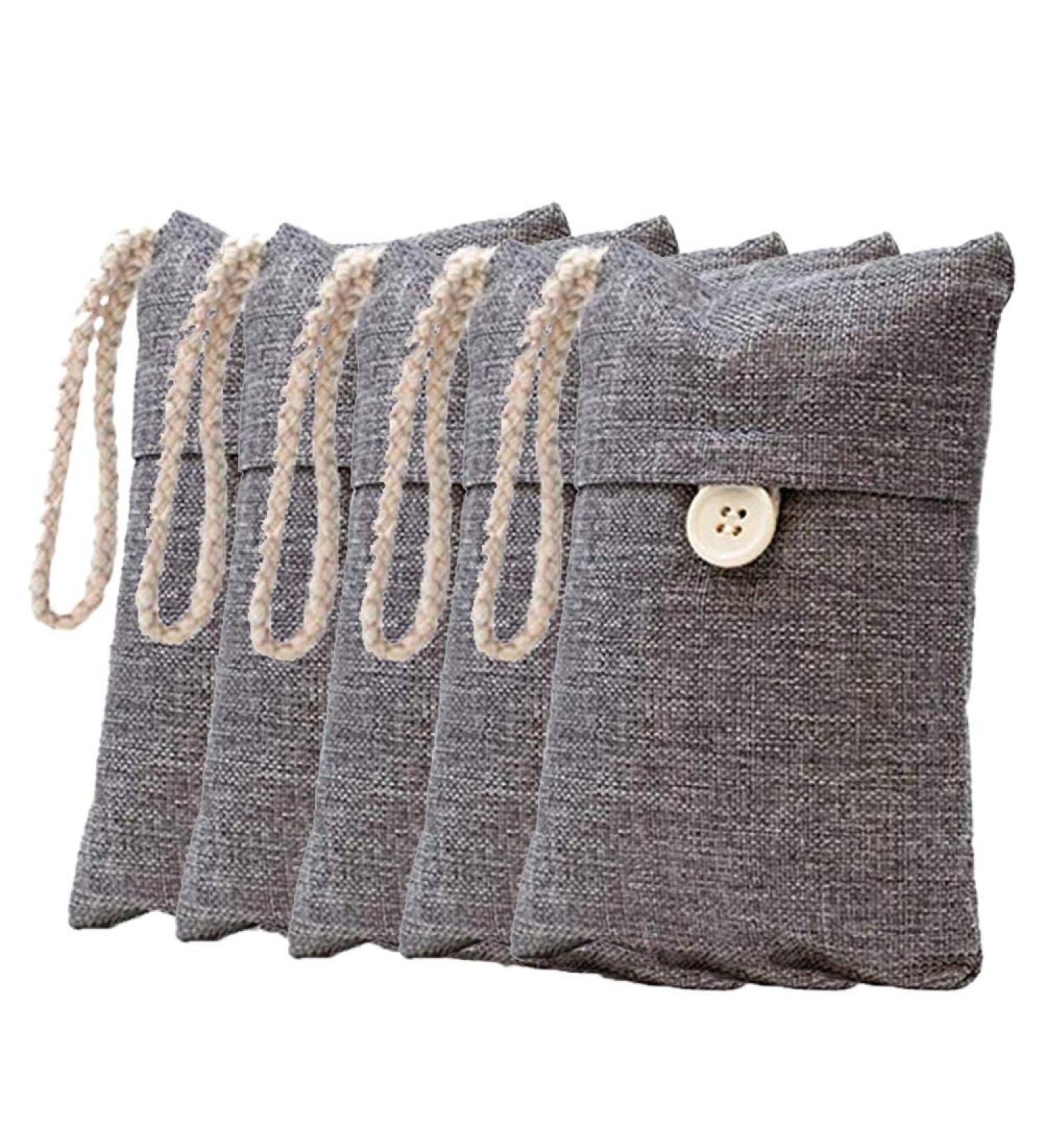 RETYLY 5 Pack Natural Bamboo Charcoal Purifying Bag Purifier Bags Activated Charcoal - Buy Online on GoSupps.com
