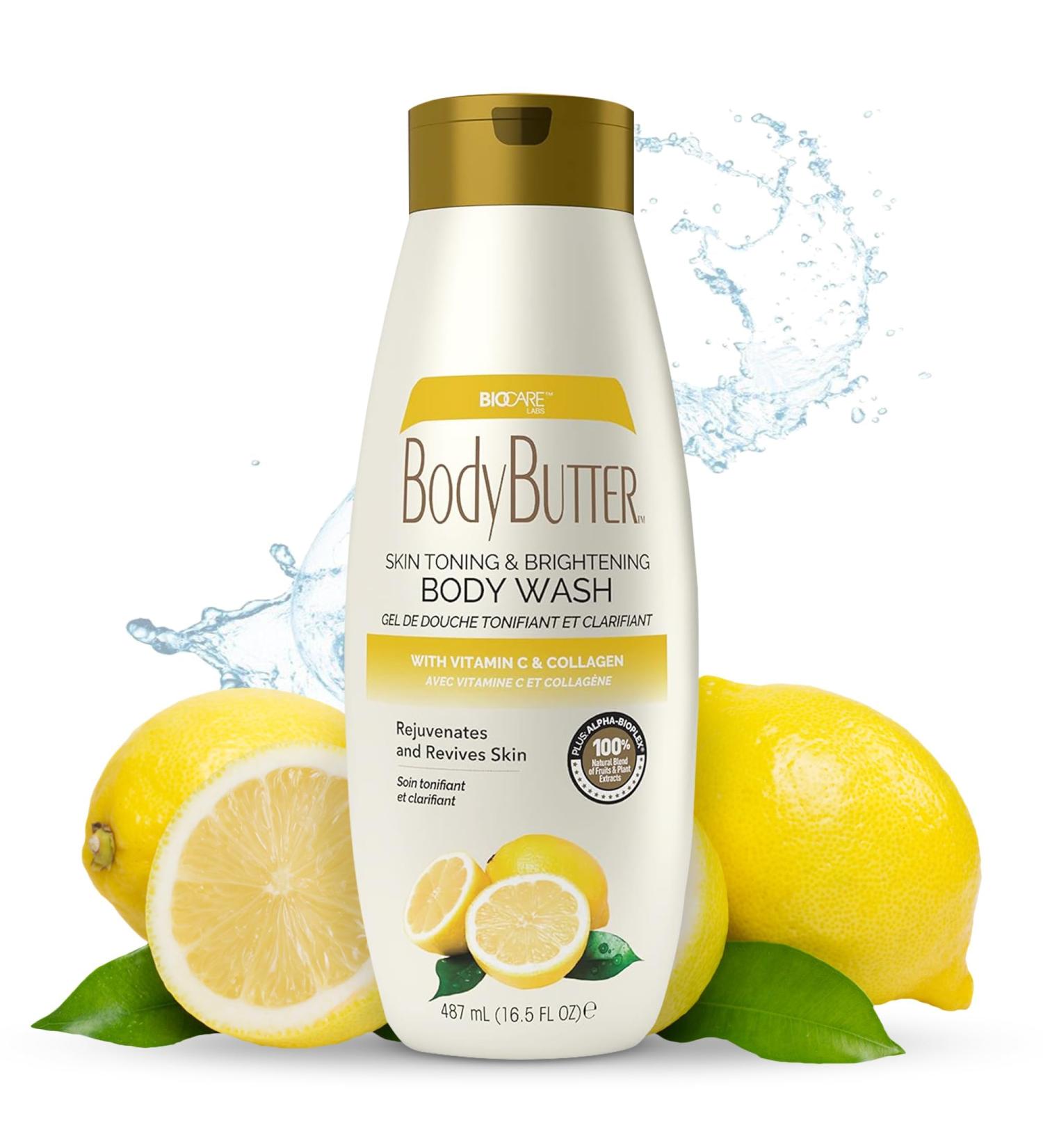 Biocare Vitamin C and Collagen Body Wash: Ultimate Brightening & Toning Solution Ideal for Men & Women - Enhances Skin & Hydrates Suitable All Skin Types Sulfate-Free 16.5 oz - Buy Online on GoSupps.com