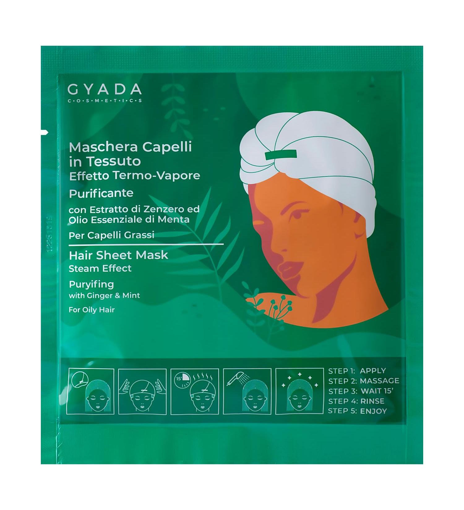 GYADA COSMETICS GYADA COSMETICS Fabric Hair Mask - Purifying and Anti-Wrinkle - 60 ml