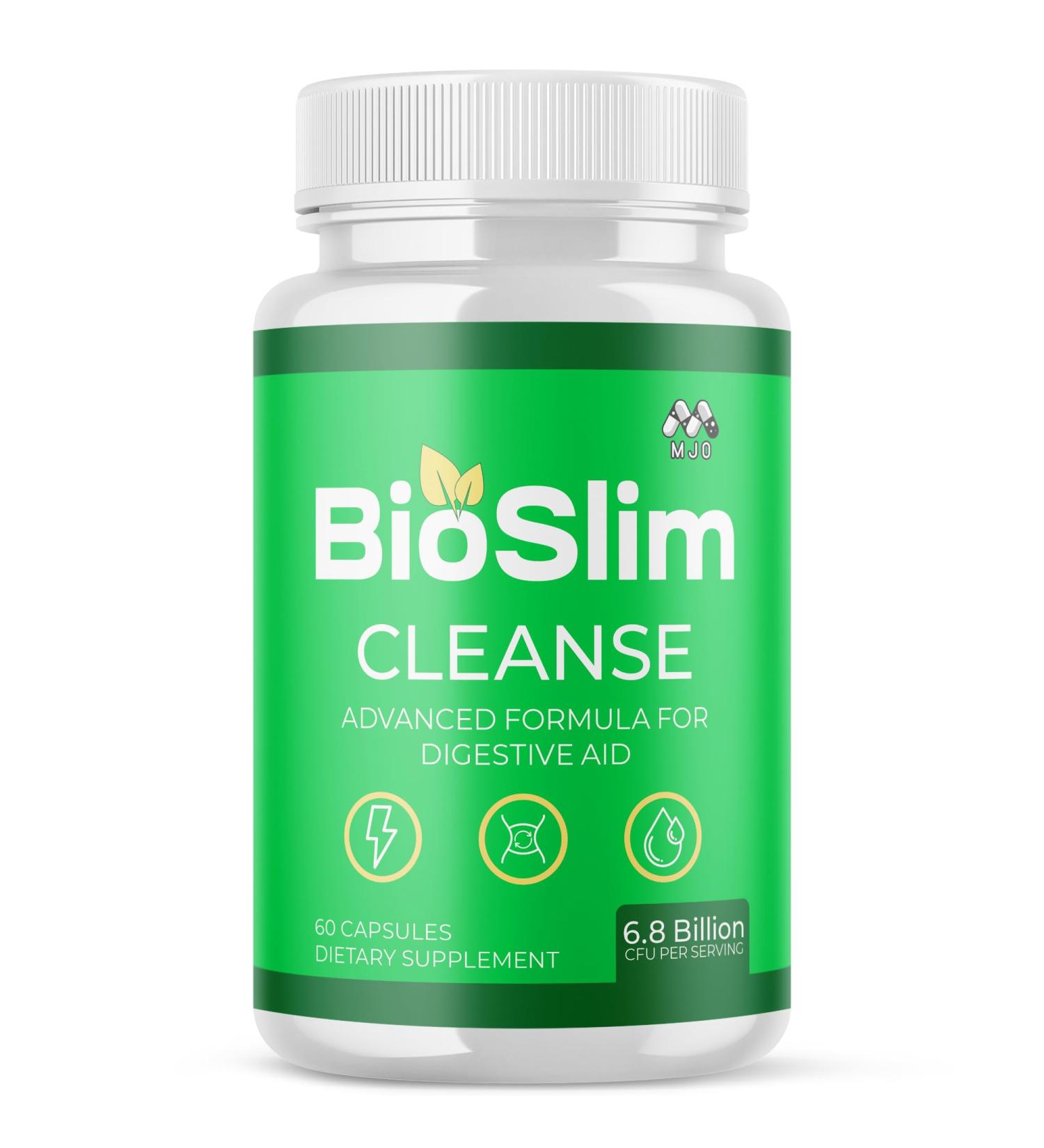 Bioslim Cleanse Capsules Official Bioslim Cleanse Supplement Pills with All Natural Ingredients Advanced Health and Active Lifestyle Formula with Premium Vitamins for Women and Men (60 Capsules) - Buy Online on GoSupps.com