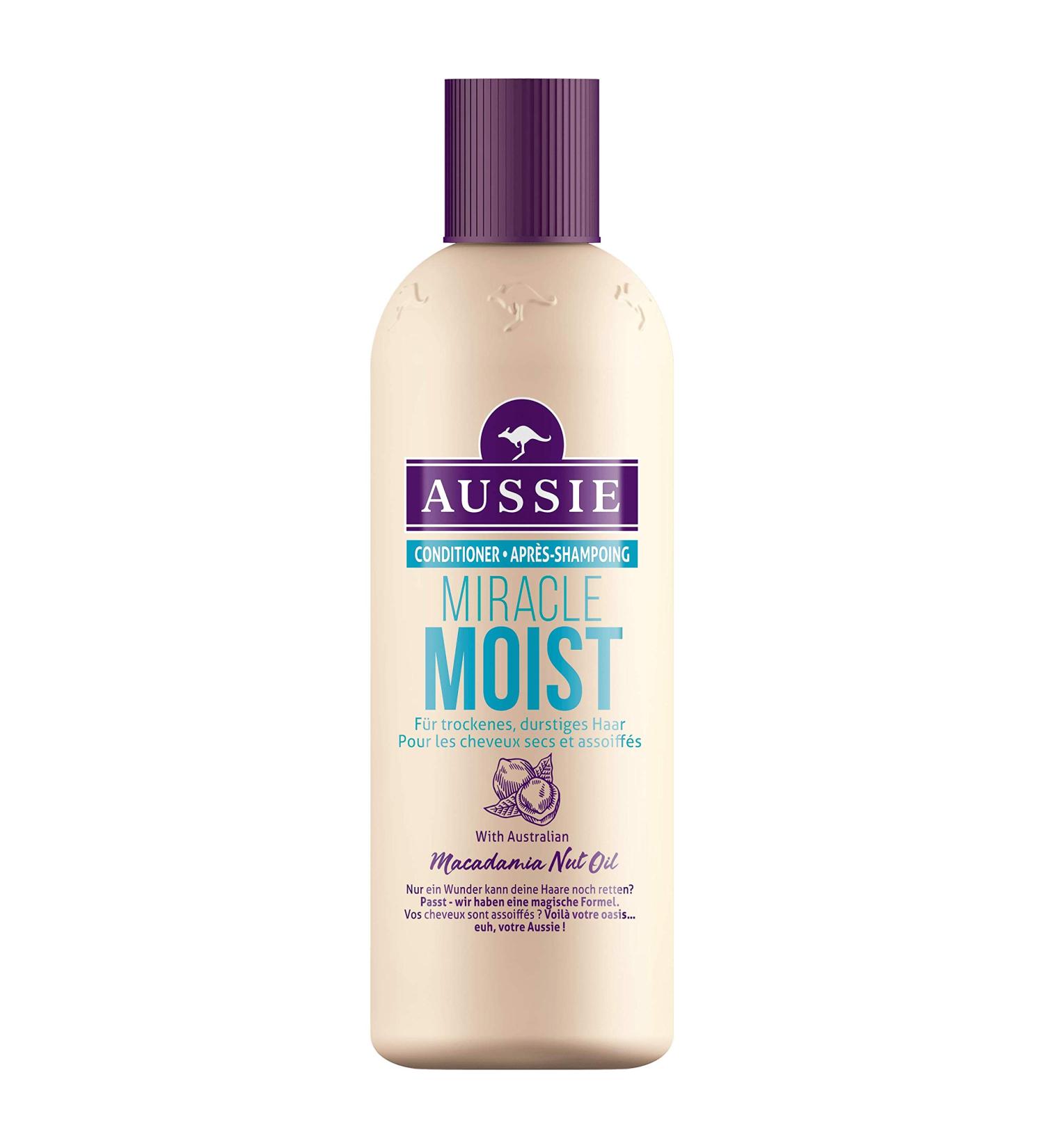 Aussie Miracle Moist Conditioner for Dry and Damaged Hair 250ml - Buy Online on GoSupps.com