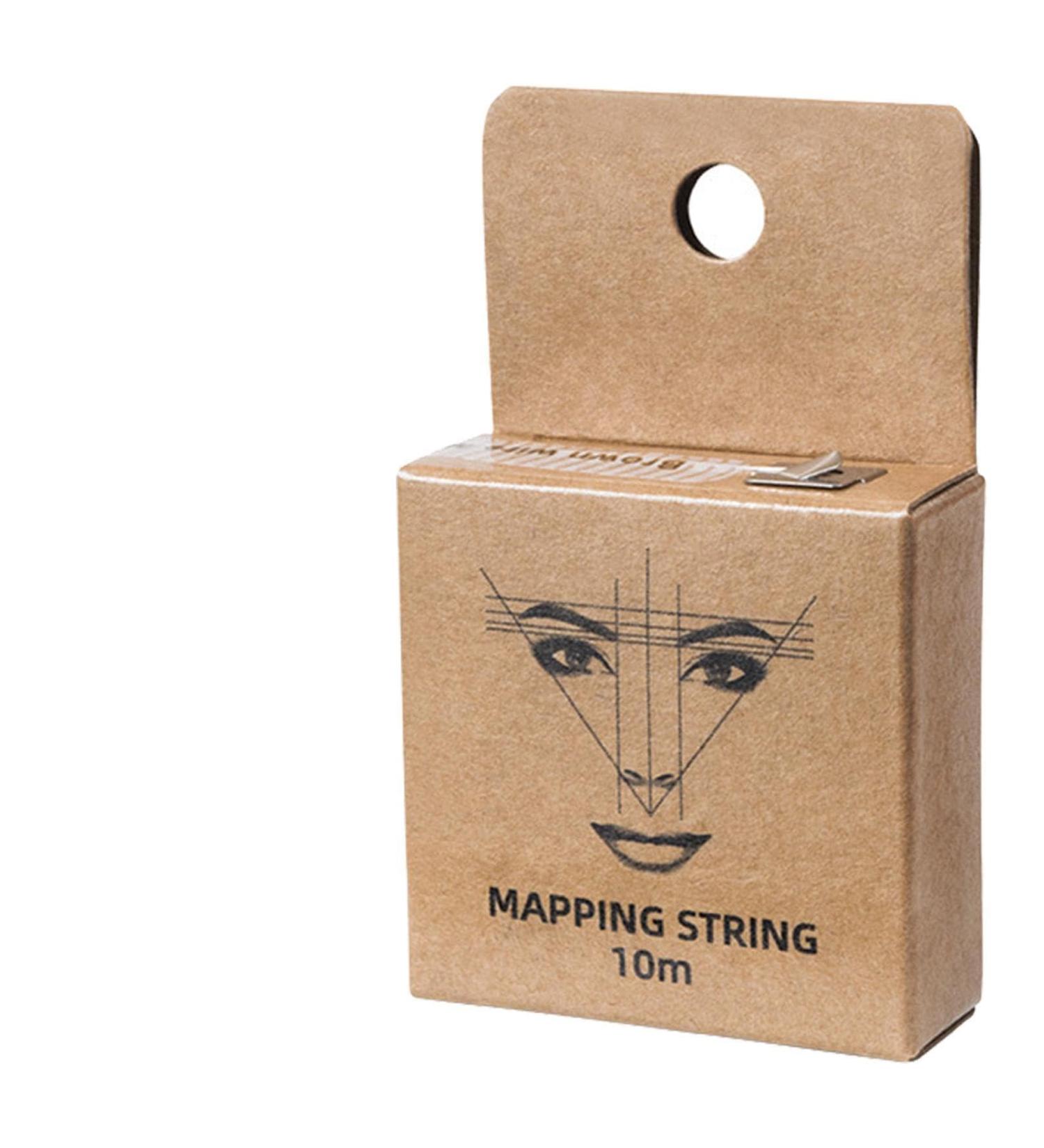 Brow Mapping String Tool - Brown Eyebrow Mapping | Pre-Inked Eyebrow Mapping String Thread for Makeup Marking Symmetrical Brows Mapping String - Buy Online on GoSupps.com