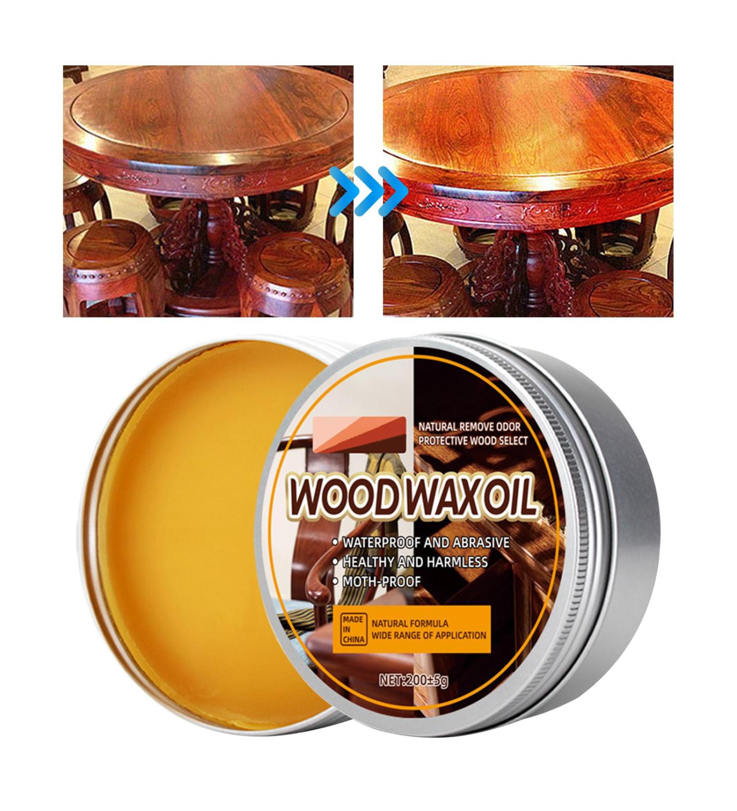 Beeswax Polish for Wood Small Wood Wax Finish | Natural Beeswax Furniture Polish Wood Seasoning Beewax for Wood Polish & Conditioner Multipurpose Waterproof - Buy Online on GoSupps.com