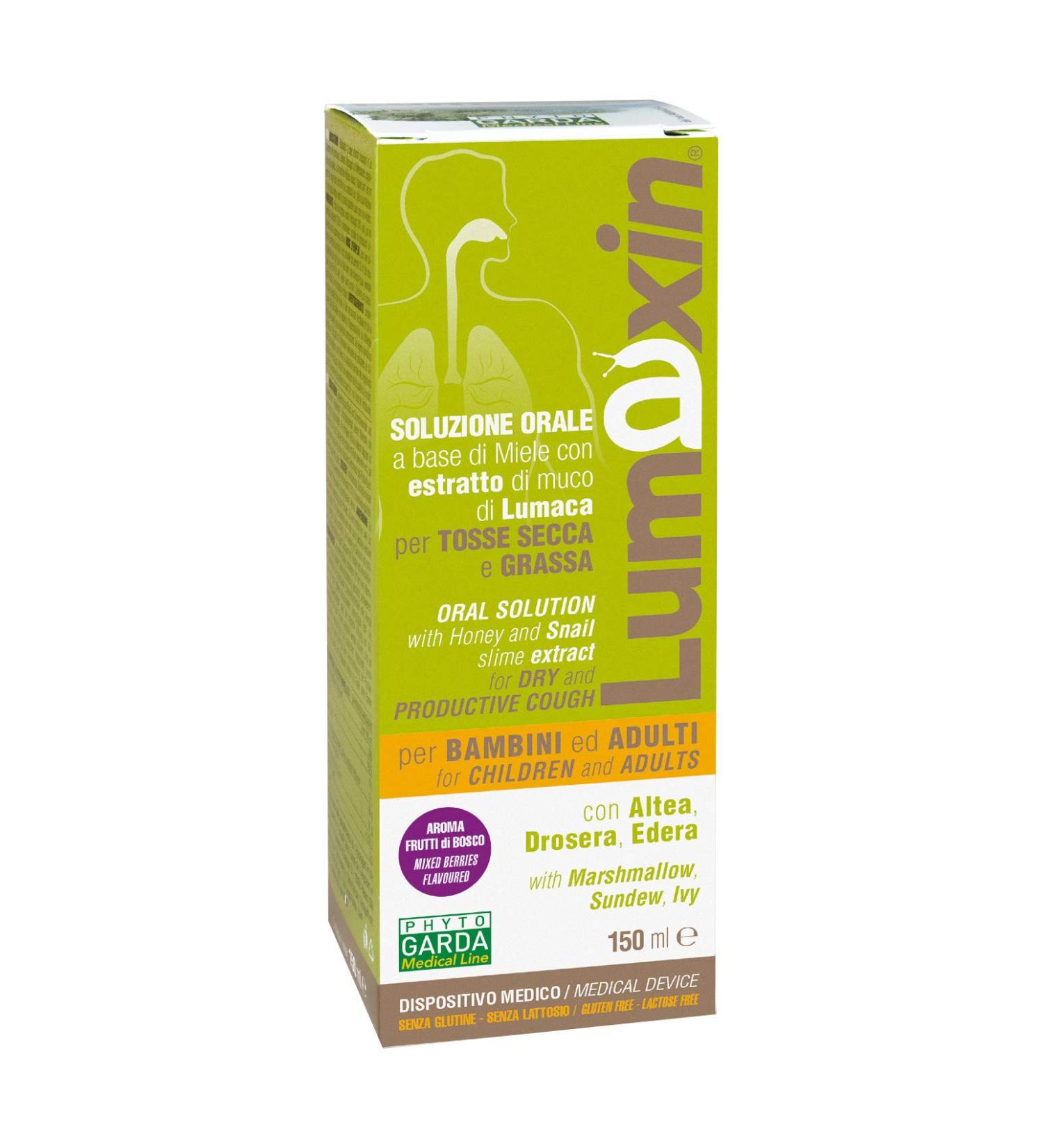 Phytogarda Lumaxin Oral Soluzione Bambini E Adulti Aroma Frutti di Bosco 150 ml