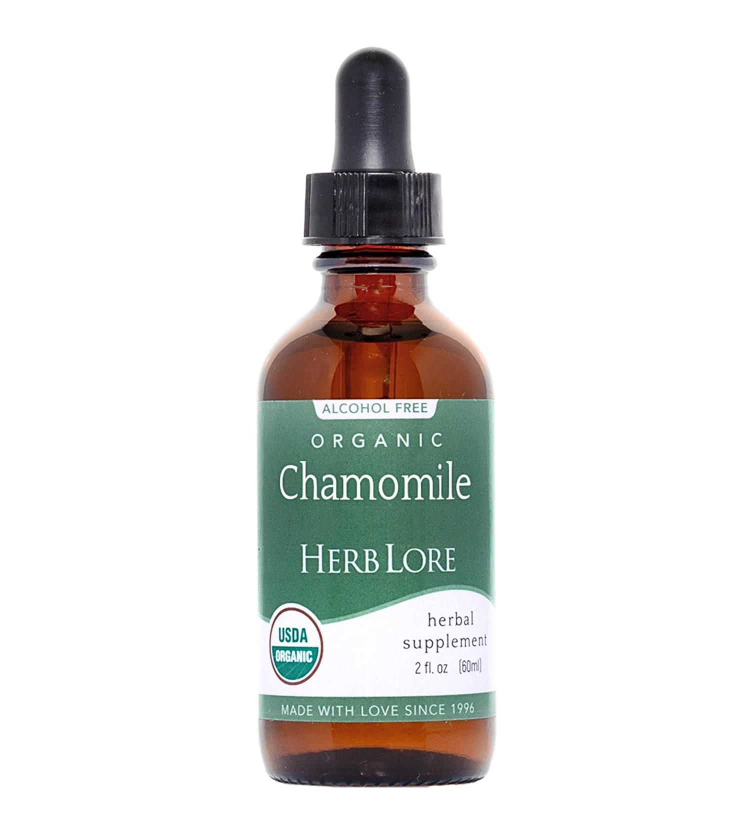 Herb Lore Organic Chamomile Tincture - Liquid Chamomile Drops for Babies & Adults - Melatonin-Free Sleep Supplement (2 fl oz) 2 Fl Oz (Pack of 1) - Buy Online on GoSupps.com