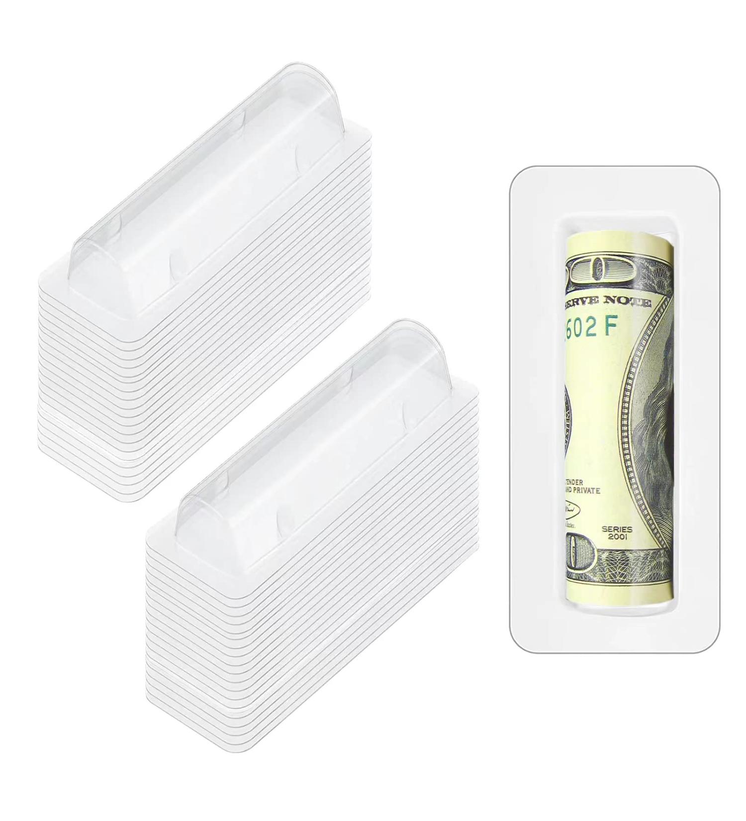 20 Pcs Clear Lip Balm Pouches | Plastic Money & Gift Card Holder with Double Side Tape | DIY Crafts Essential - Buy Online on GoSupps.com