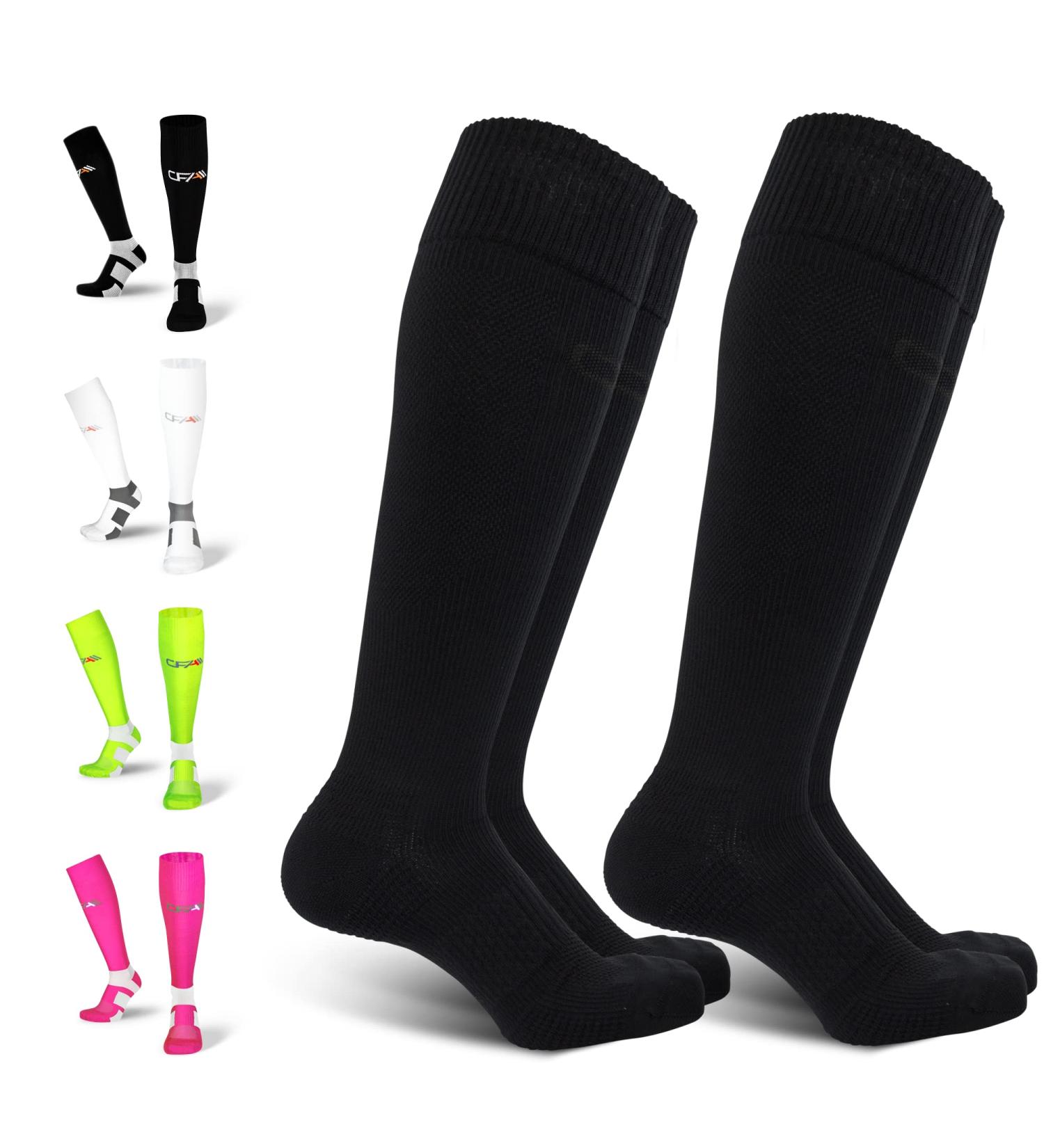 CFA V1 Compression Socks for Men & Women - Ideal for Running Gym Cycling & Recovery - Sustainable Danish Design - Super Black (2 Pairs) - Buy Online on GoSupps.com
