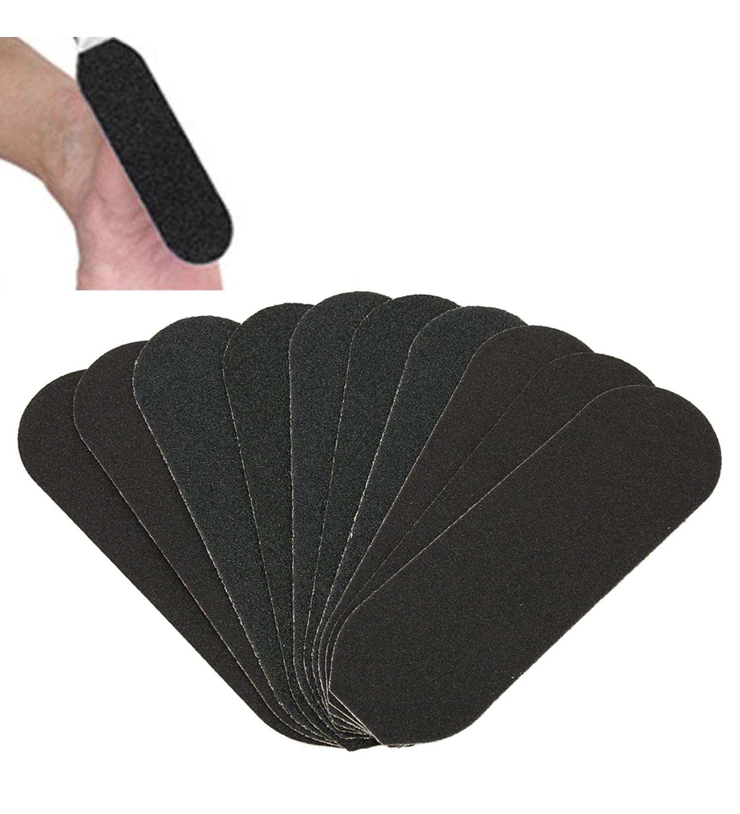 10 Self-Adhesive Foot Replacement Pads & Pedicure Files for Cracked Heels & Skin Care | International Shipping - Buy Online on GoSupps.com