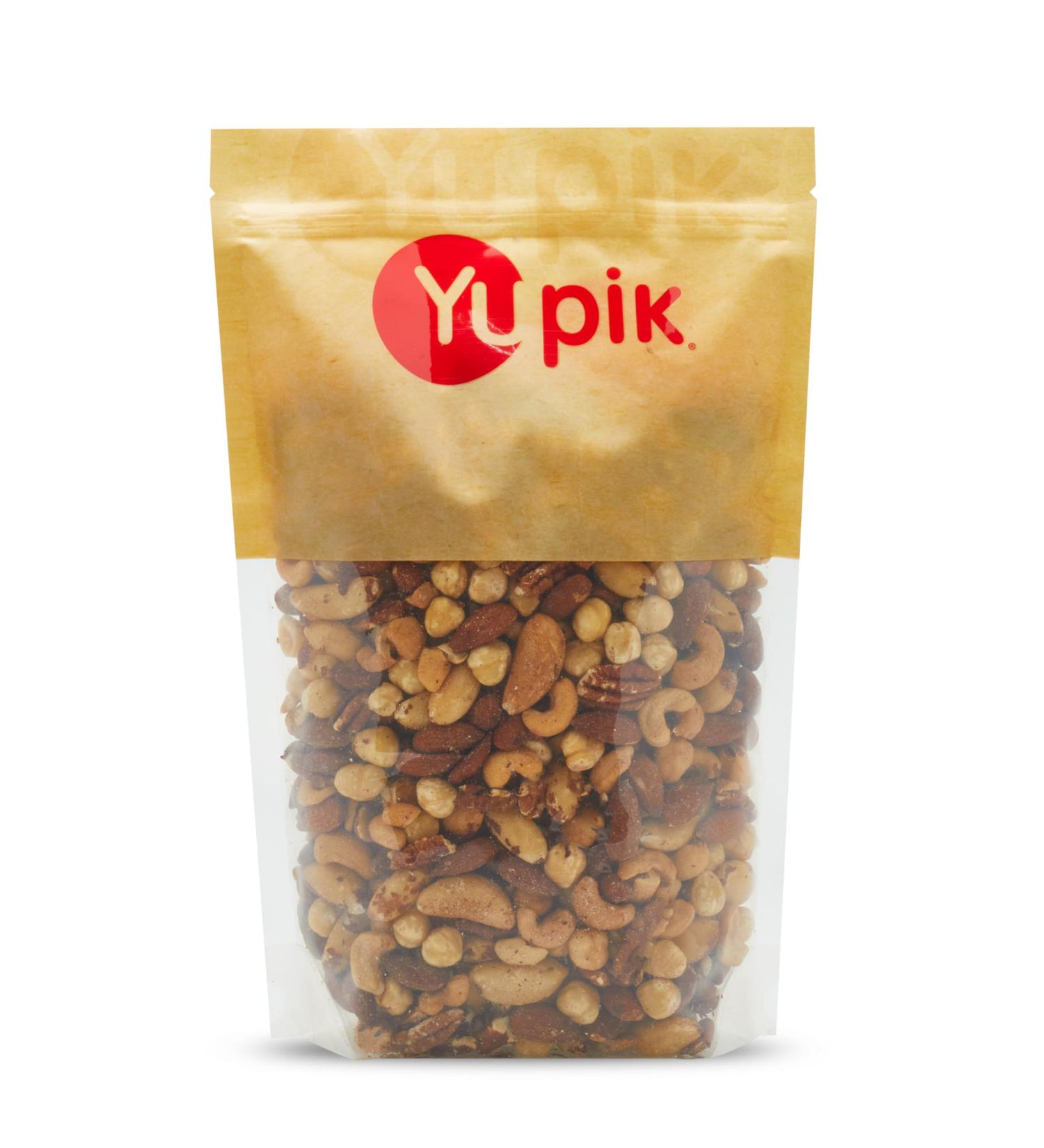 Yupik Roasted Salted Mixed Deluxe Nuts 1 kg 6 Count Kosher Gluten-free Non-GMO Savory Blend of Almonds Cashews Brazil Nuts Hazelnuts & Pecans Crunchy Trail Mix Nutritious Protein Snacks 6 kg - Buy Online on GoSupps.com