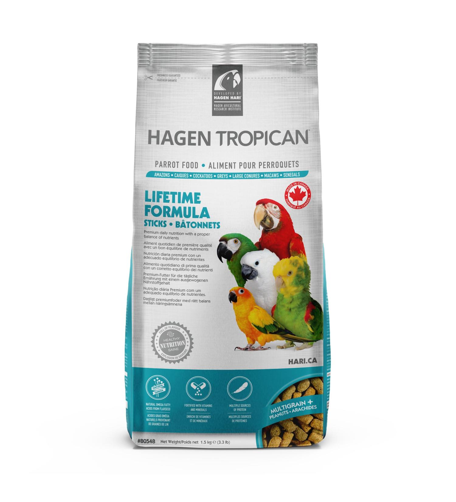 Tropican Lifetime Formula Sticks for Parrots - 1.5 kg (3.3 lb) - Buy Online on GoSupps.com