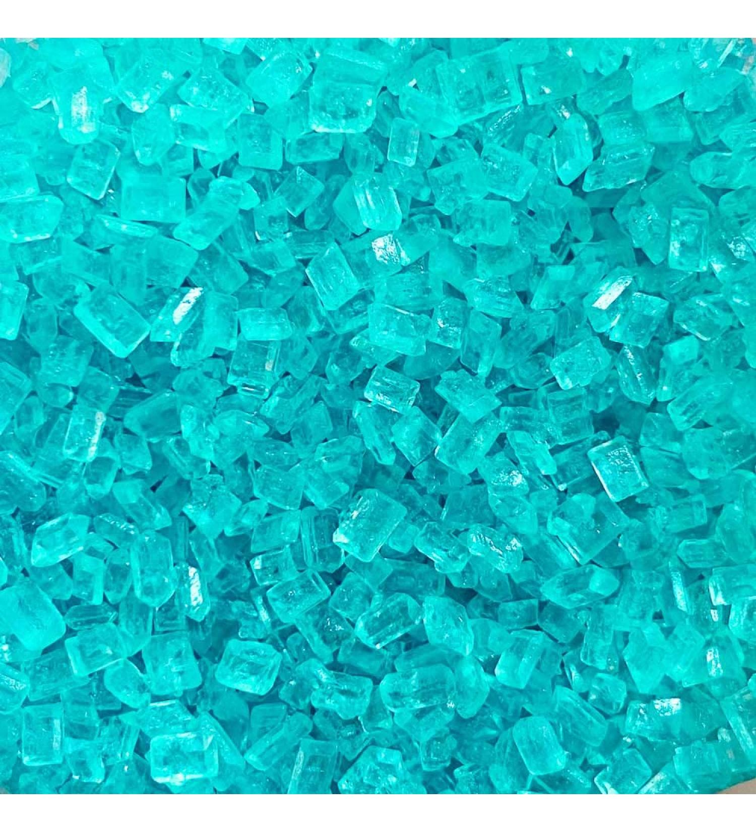 A Pinch Of... DecorSugar Turquoise - Mini Pouch - 30g. This beautiful translucent sugar is versatile & ideal for all of your cakes & bakes. Just enough for a single bake. (Decorsugar Turq)