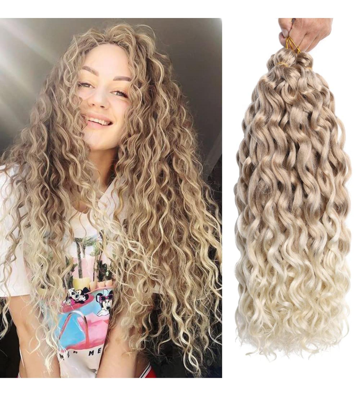 3 Packs Hawail Curl Synthetic Crochet Hair - 20 Ocean Wave Twist, Wet and Wavy Braiding Hair Extension for Women - Buy Online on GoSupps.com