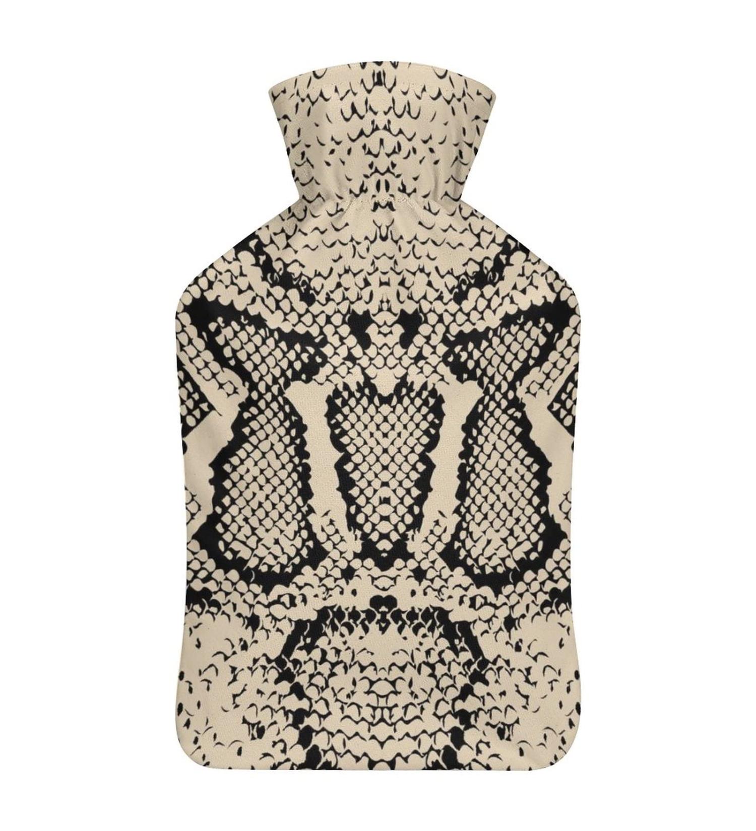 Hot Water Bottle with Lid | Snake Texture Rubber Pain Relief Bag for Cramps & Warmth - Buy Online on GoSupps.com