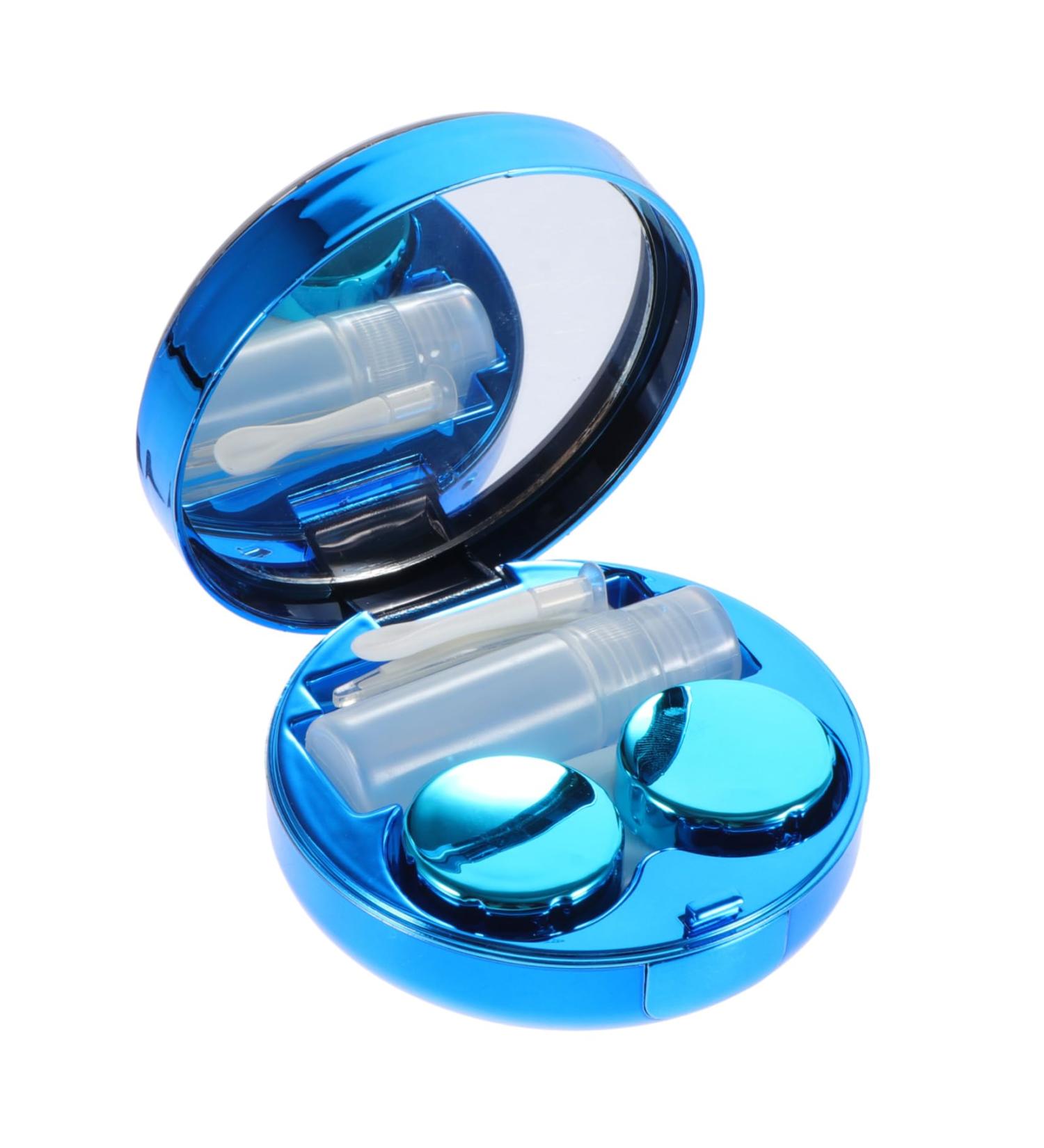 Buy Solustre Colored Contact Lenses & Transparent Case - Mirror Film Plastic Organizer for Travel & Storage - Buy Online on GoSupps.com