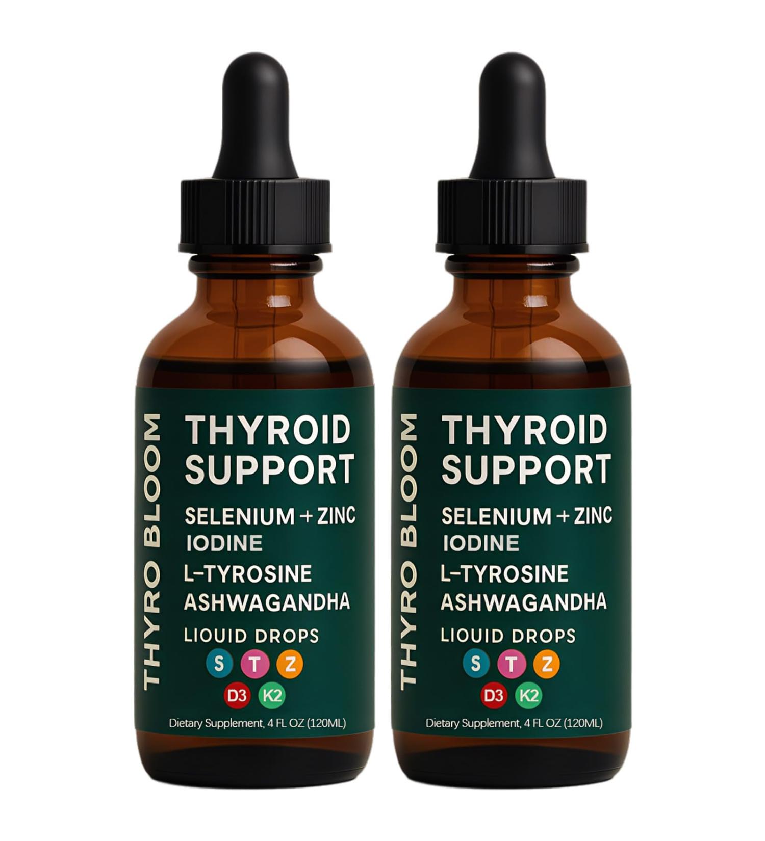 RETPMOSO Actora Thyroid Support Liquid Drops Kindled Thyroid Support Liquid Function Balance Helps Maintain Energy Mood & Metabolism with Selenium Lodine Ashwagandha & Zinc 4 fl oz (2) - Buy Online on GoSupps.com