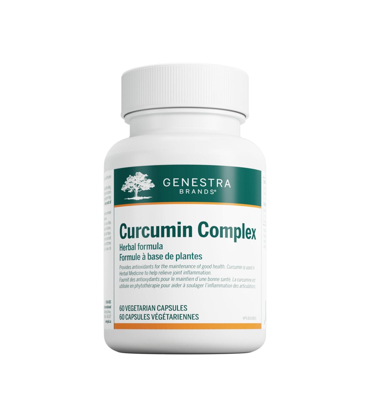 Genestra Brands - Curcumin Complex - Curcumin and Black Pepper Supplement - 60 Vegetable Capsules - Buy Online on GoSupps.com