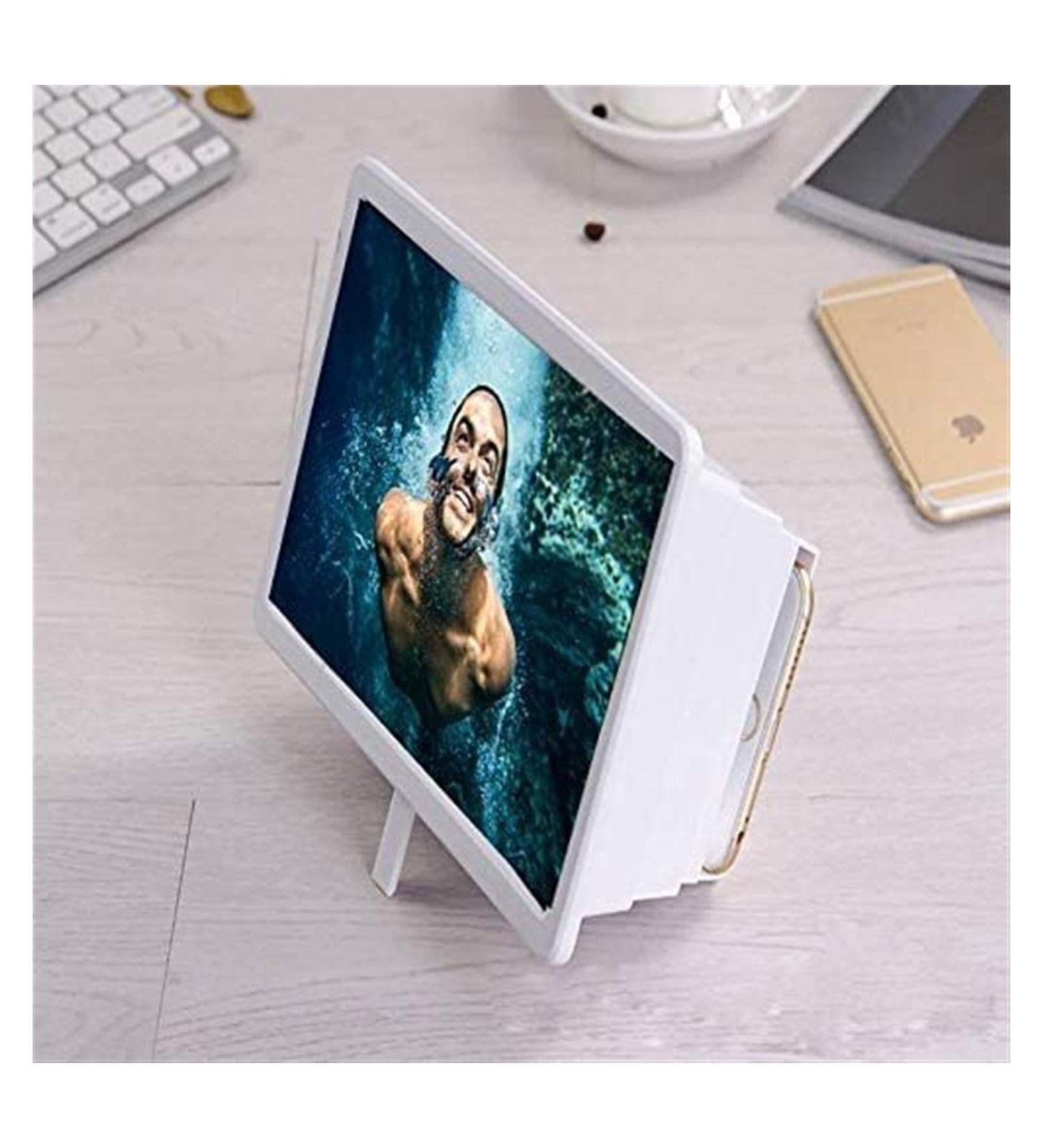 Lightweight Magnifying Glass Mobile Phone 3D Screen Portable Universal Thickened Lens Magnifying Glass Reading/Observation/Repair/White Lofty Ambition - Buy Online on GoSupps.com