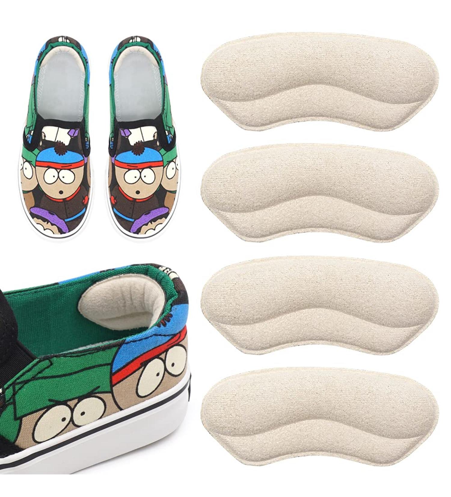 Skyfoot Kids Heel Grips - Self-Adhesive Cushion Inserts for Too Large Shoes (Beige, 2 Pairs) - Buy Online on GoSupps.com