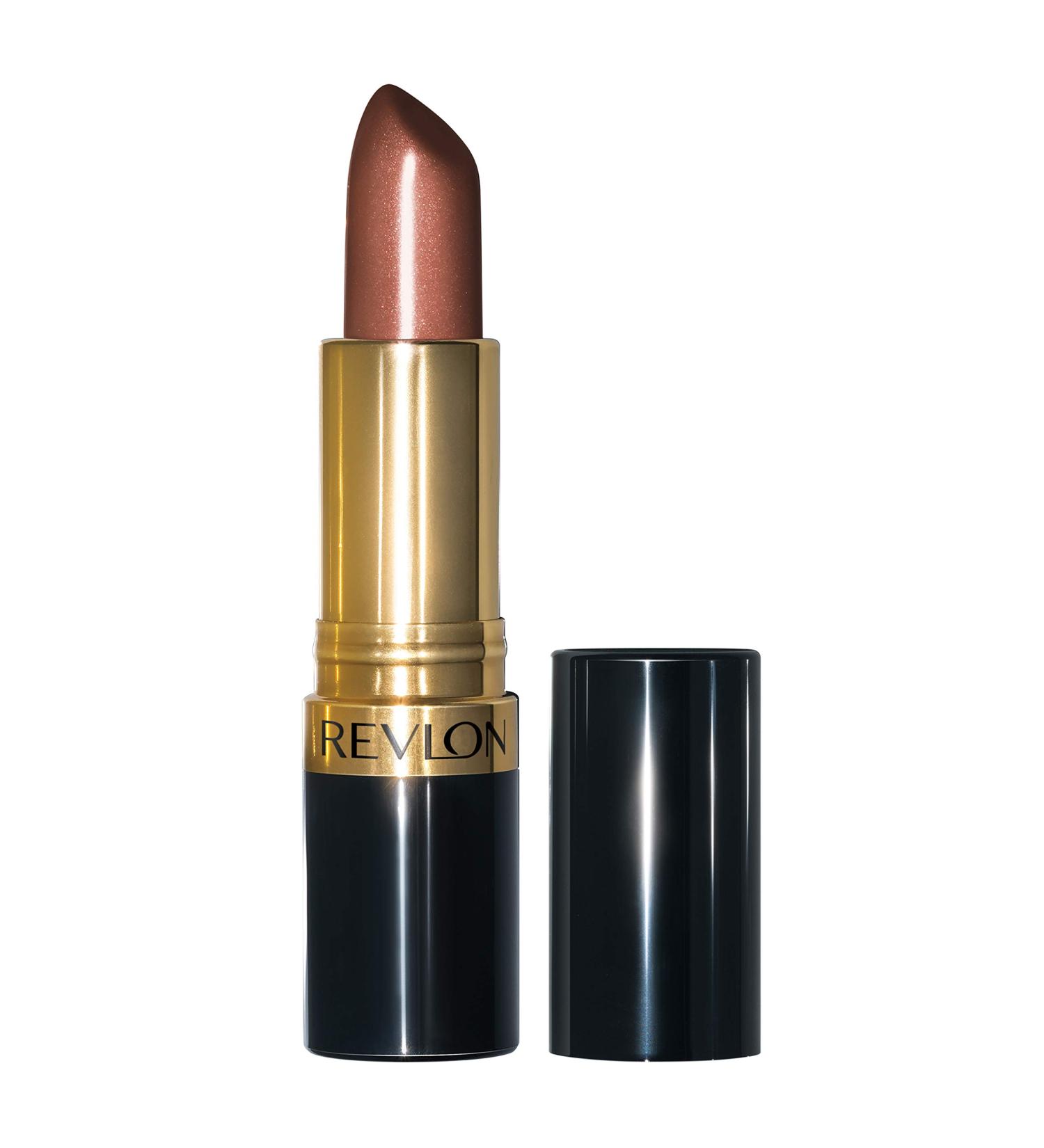 Revlon Super Lustrous Lipstick in Coffee Bean - Vitamin E & Avocado Oil Infused, Nude/Brown Pearl Shade (300) - 1 Count - Buy Online on GoSupps.com