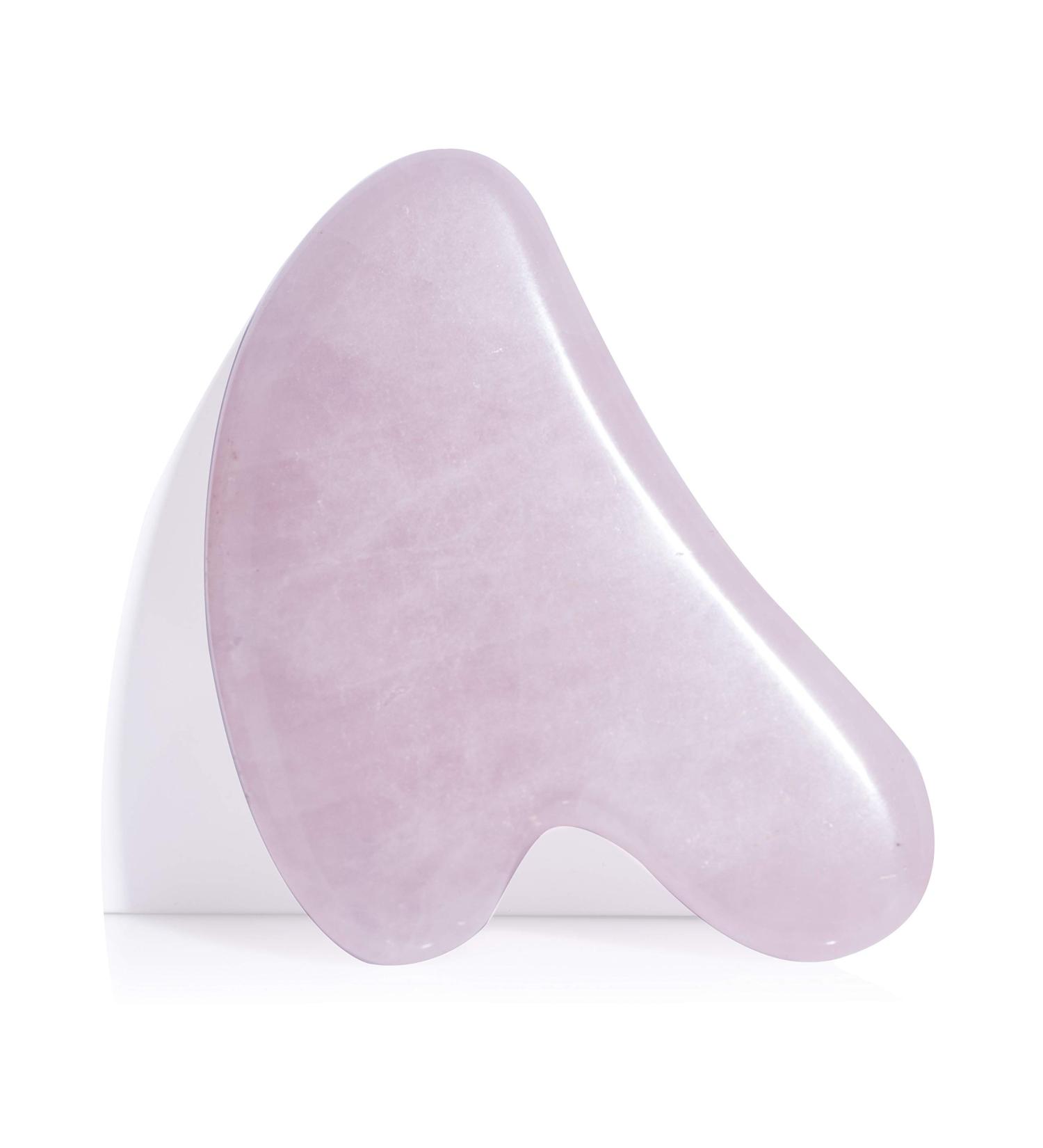 Rose Quartz Gua Sha Board - Natural Anti-Aging Scraper Tool by Sandine - Buy Online on GoSupps.com