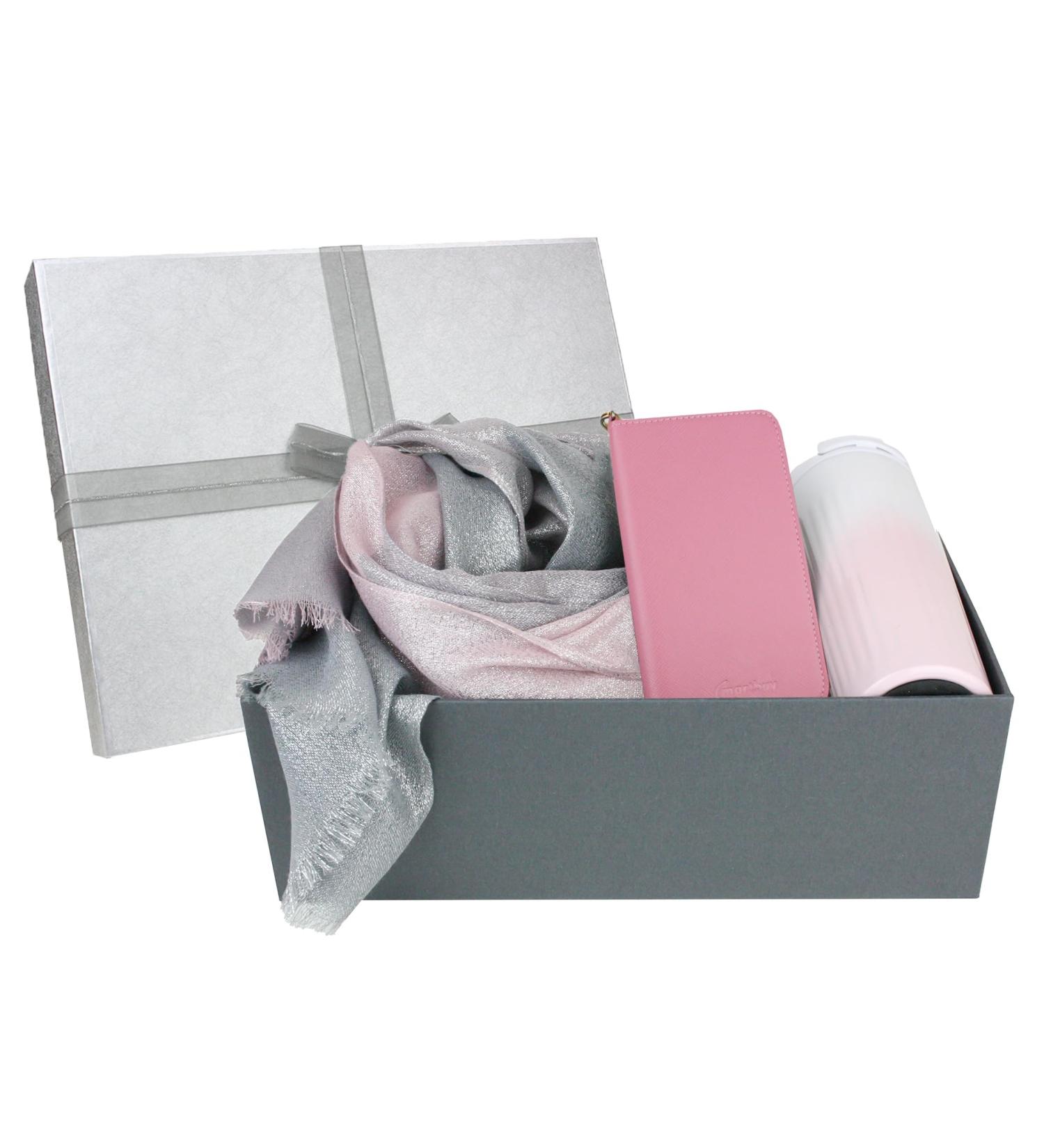 Hamper Gift Luxury Scarf Flask Gift Hamper Gift Box Present for All Occasions Party Favours - On The Go Pink - Buy Online on GoSupps.com