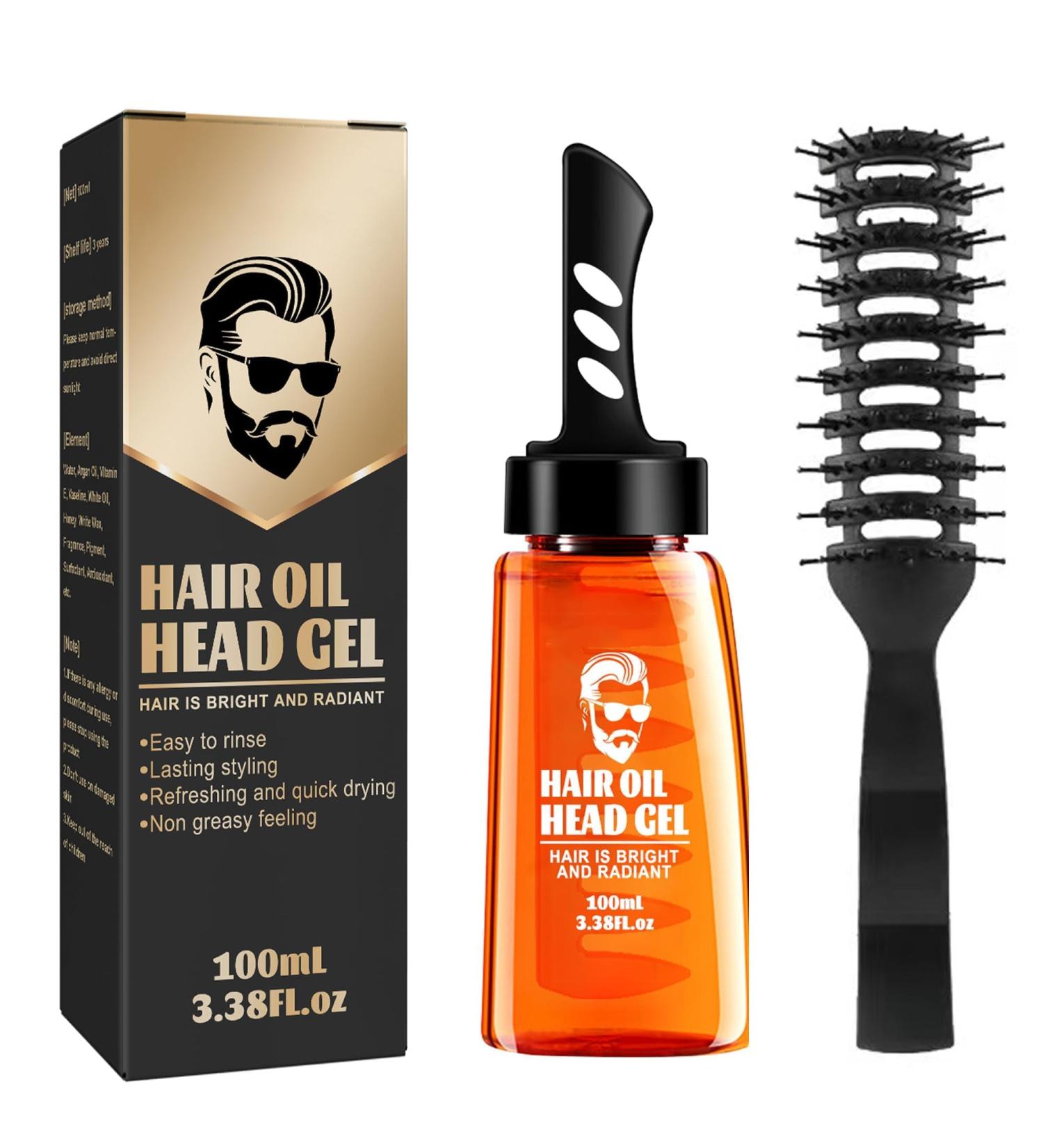 Buy Hair Styling Gel with Comb - Long Lasting Sculpting Wax for Men | 2-in-1 Fast Build Salon Formula - Buy Online on GoSupps.com