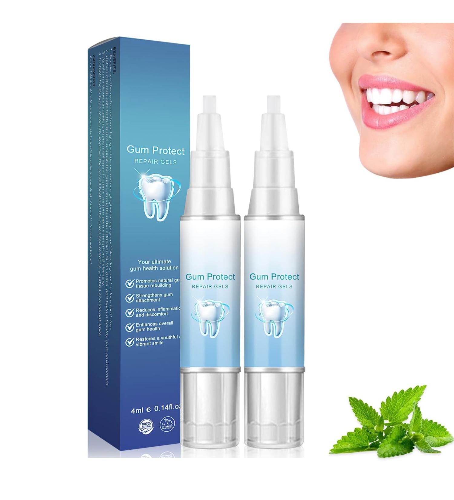 Gum Therapy Gel & Teeth Whitening Pen - Fast & Effective Tooth Whitening (2PC) - Buy Online on GoSupps.com