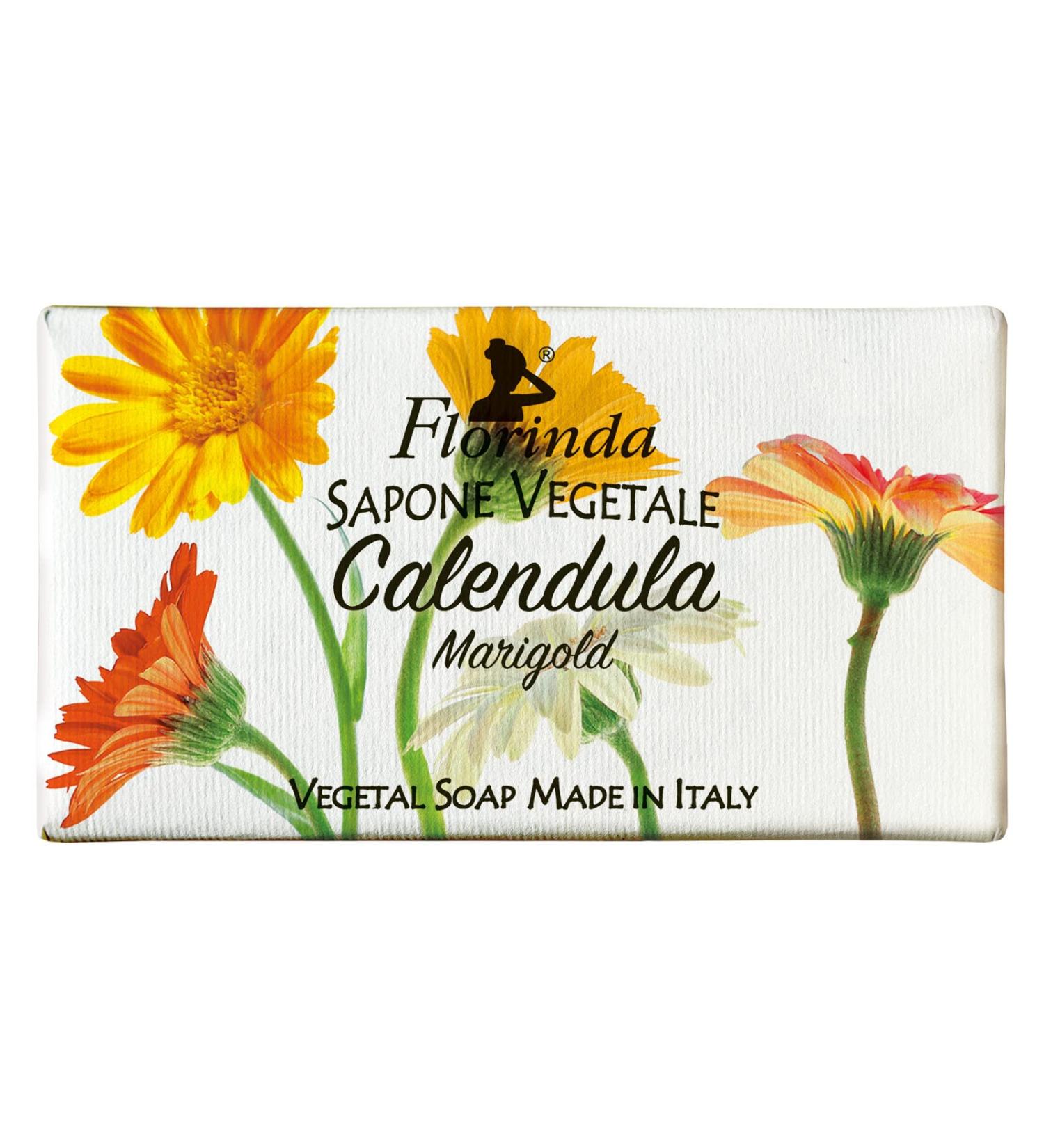 Florinda Spring Flowers Marigold Vegetal Soap Bar 100 G 3.5 Oz
